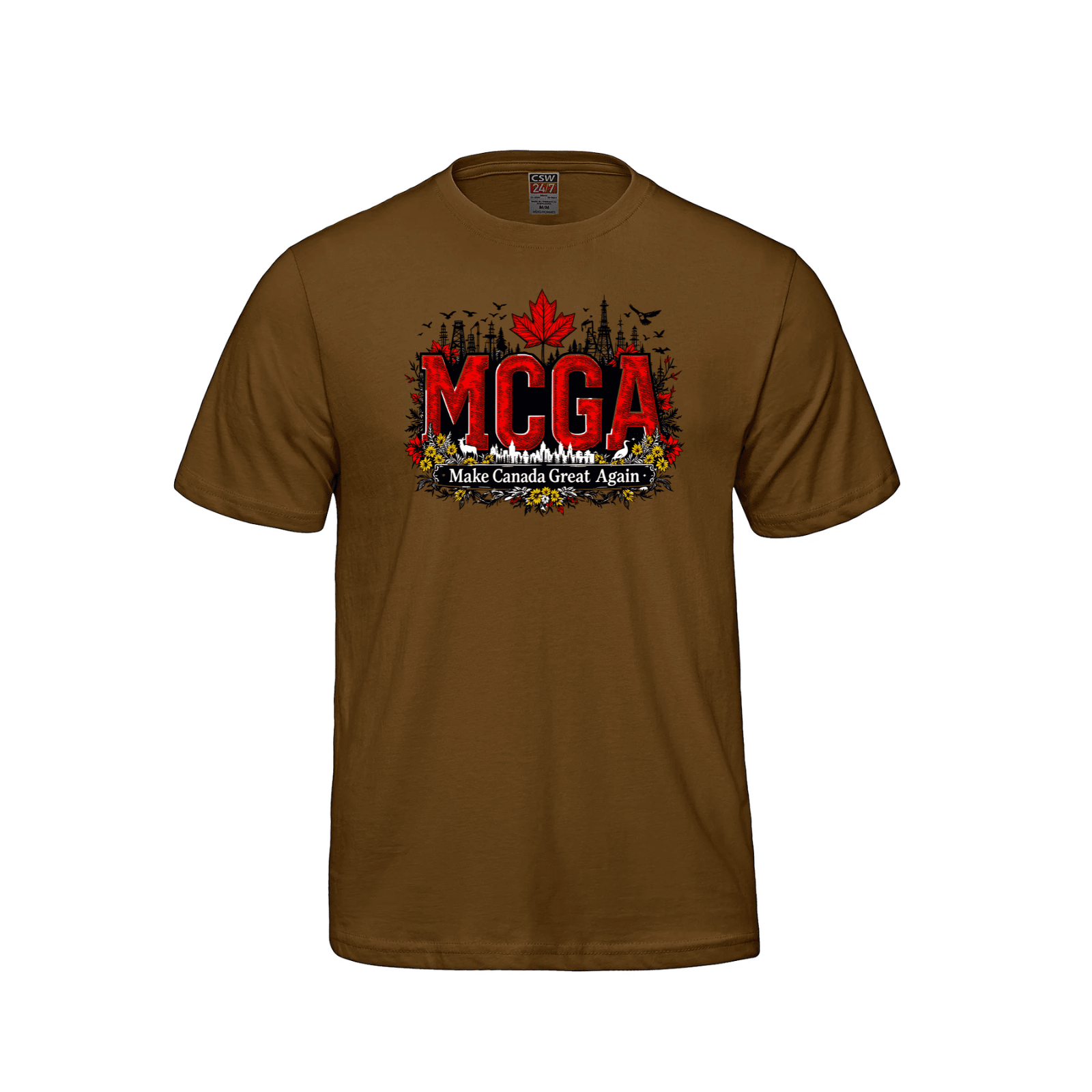 MCGA Make Canada Great Again T-Shirt - 09 Caramel Canada Make Canada Great Again MCGA T-Shirts - Premium
