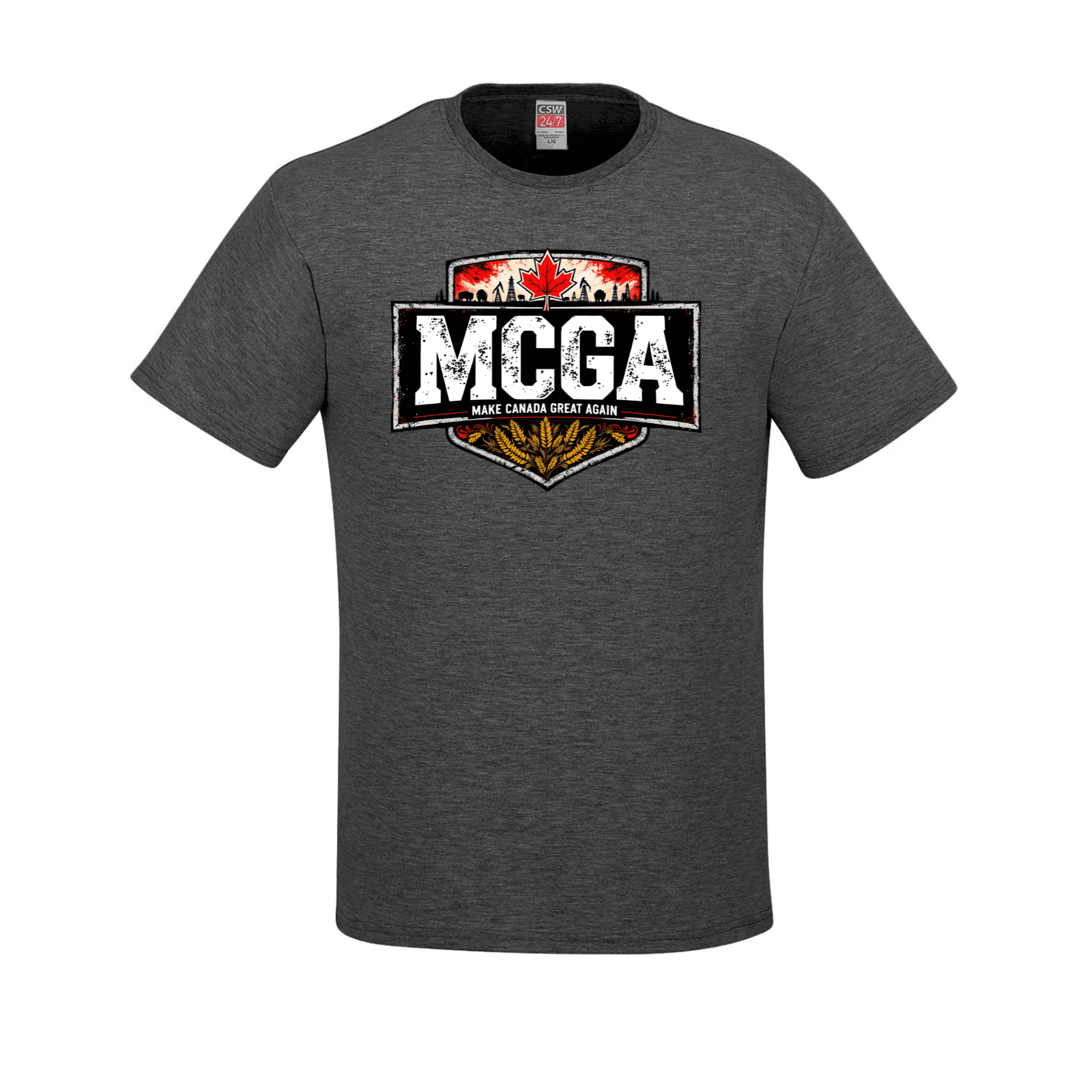MCGA Shield Style Tee – Strength in Unity - 06 Canada Make Canada Great Again MCGA T-Shirts - Premium