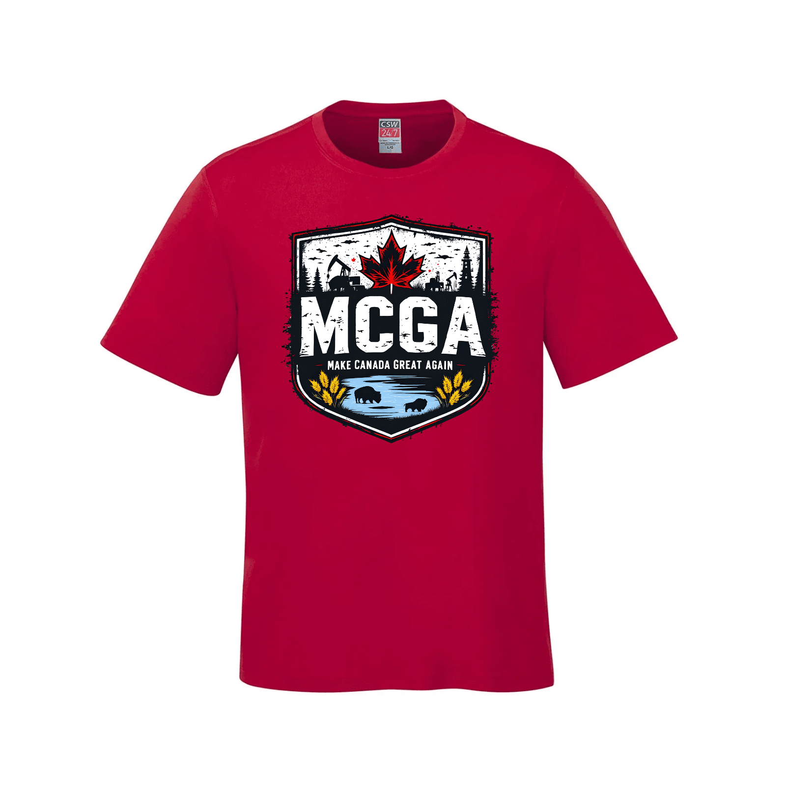MCGA Western Heritage Tee – Honoring Canada’s Heartland - 05 Canada Make Canada Great Again MCGA T-Shirts - Premium