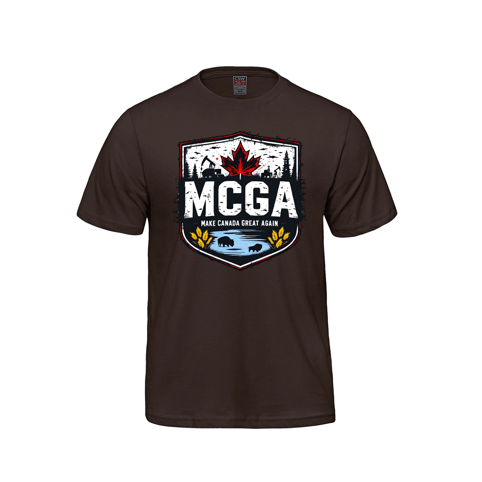 MCGA Western Heritage Tee – Honoring Canada’s Heartland - 05 Canada Make Canada Great Again MCGA T-Shirts - Premium