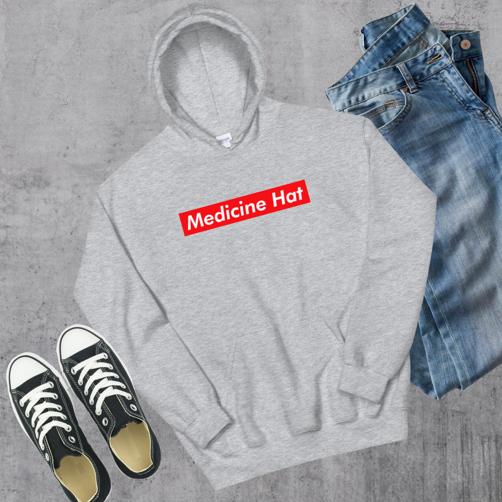 Medicine Hat Supreme'd Hoodie Alberta Canadian City Apparel