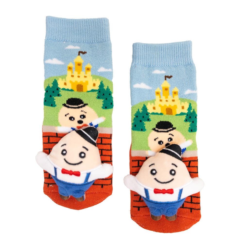 Messy Moose Socks, Baby Socks Humpty Dumpty, 6 Pack Blue Socks Cartoon Socks Character Socks Childhood Stories Humpty Dumpty humpty dumpty socks Messy Moose Socks new Nursery Rhyme Slipper Socks Storytelling