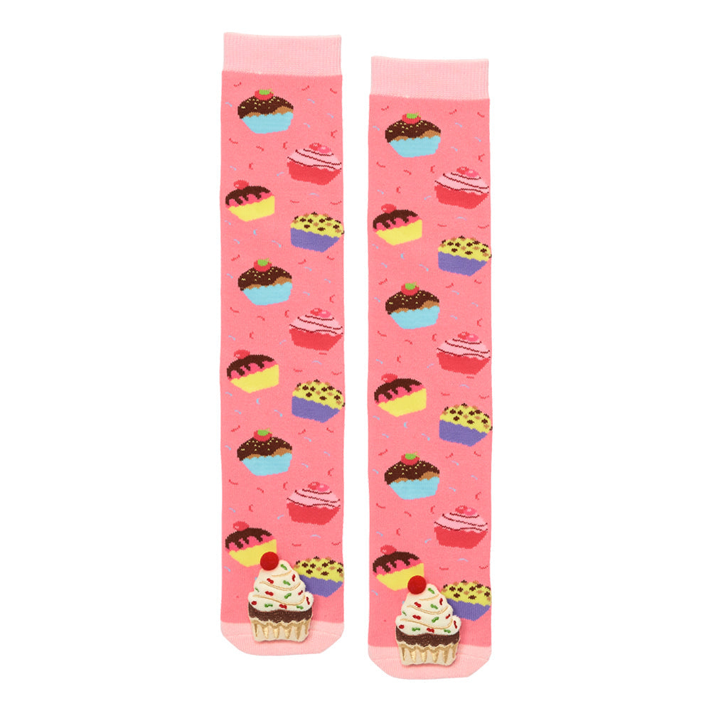 Messy Moose Socks, Pink Cupcake, Toddler Socks 6 Pack Adult Messy Moose Socks Slipper Socks