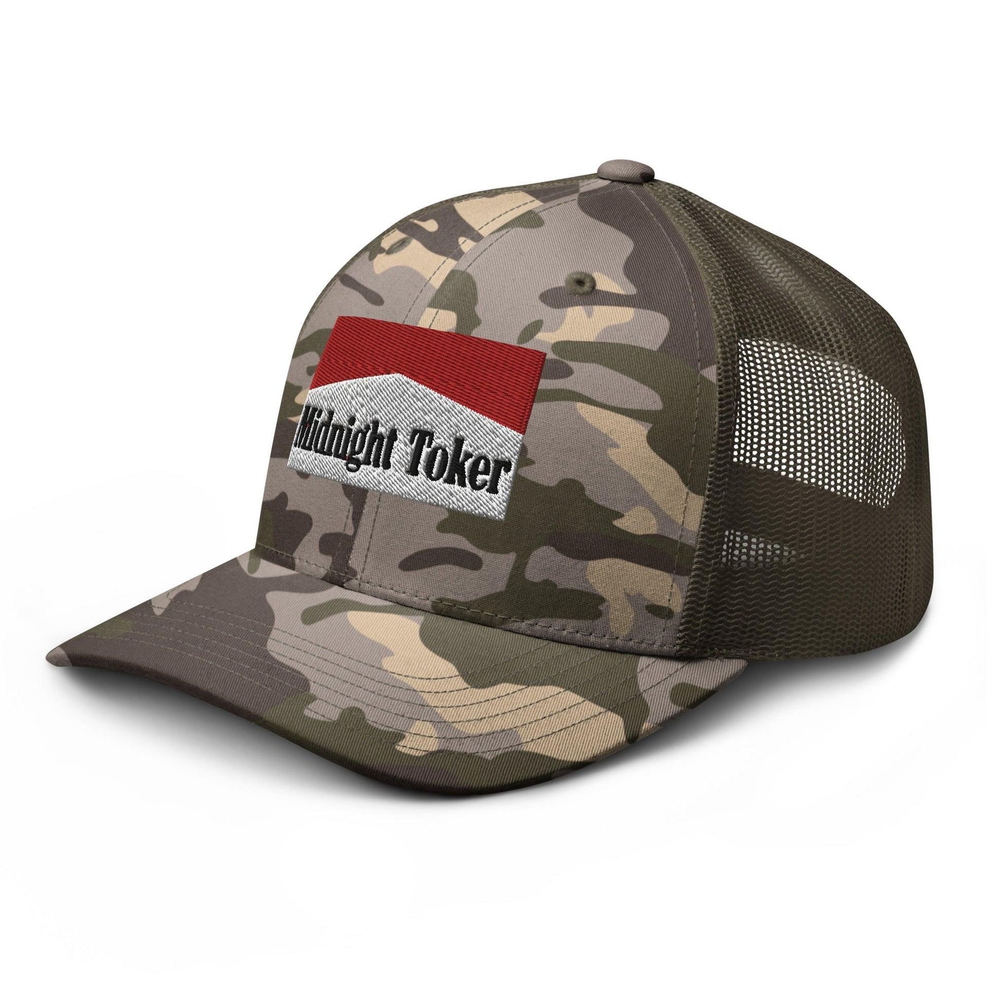 Midnight Toker Camo Trucker Hat Capital Crowns Funny Trucker Hats