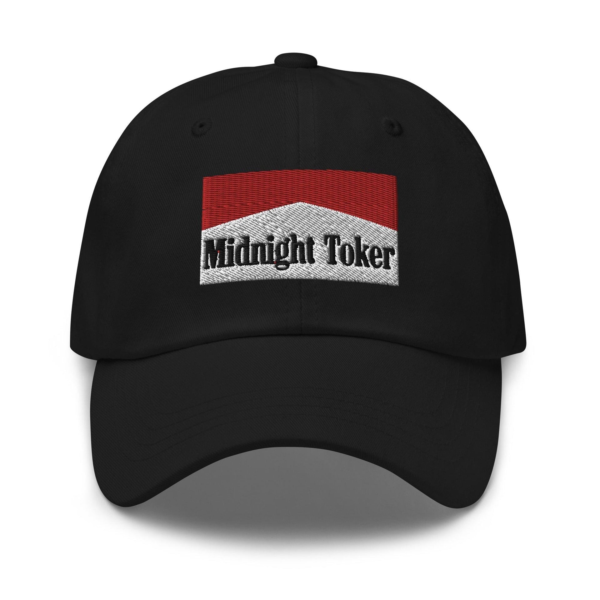 Midnight Toker Dad Hat Black Capital Crowns Dad Hats Funny
