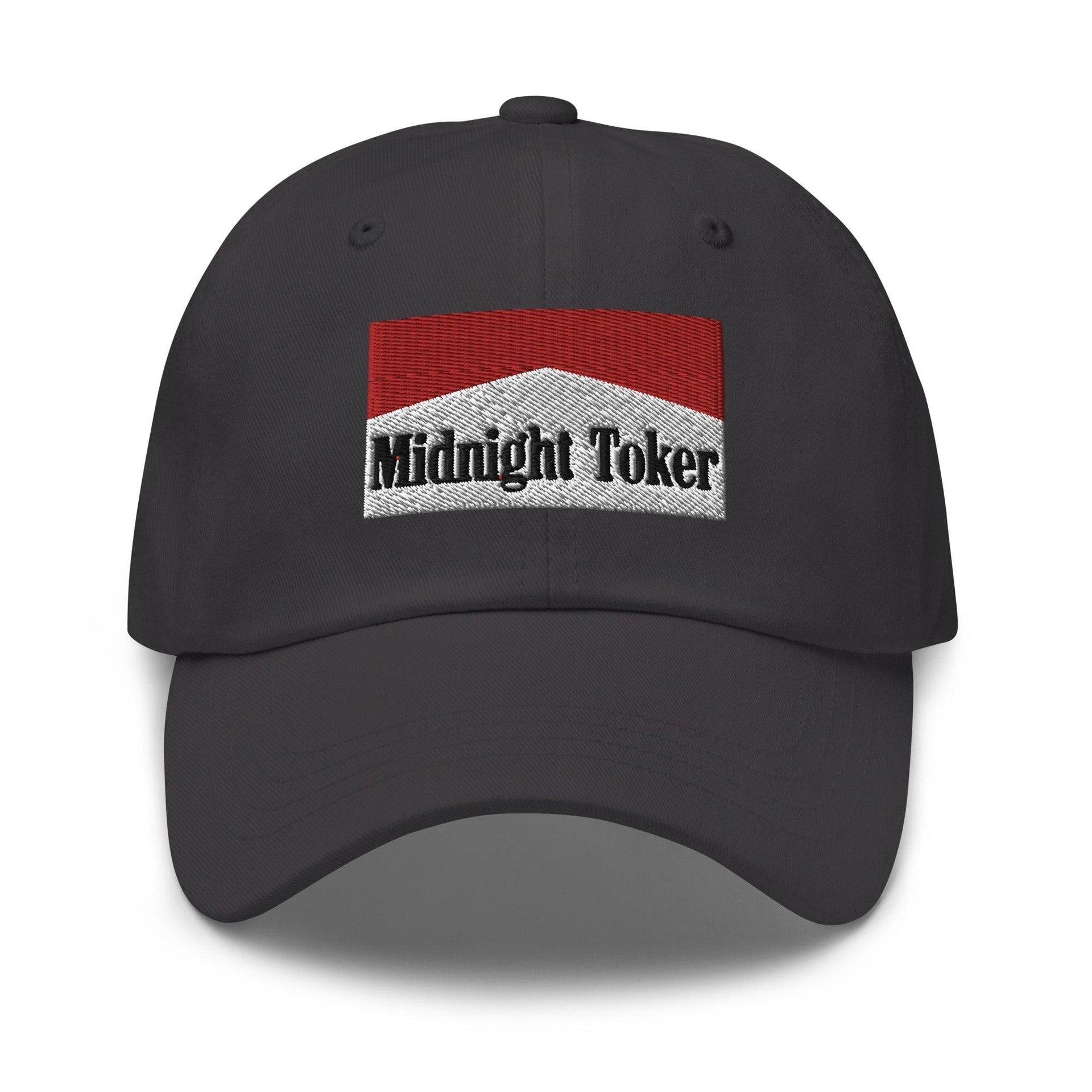 Midnight Toker Dad Hat Dark Grey Capital Crowns Dad Hats Funny