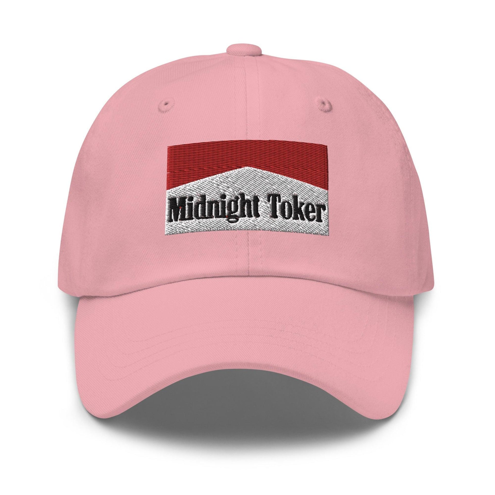 Midnight Toker Dad Hat Pink Capital Crowns Dad Hats Funny