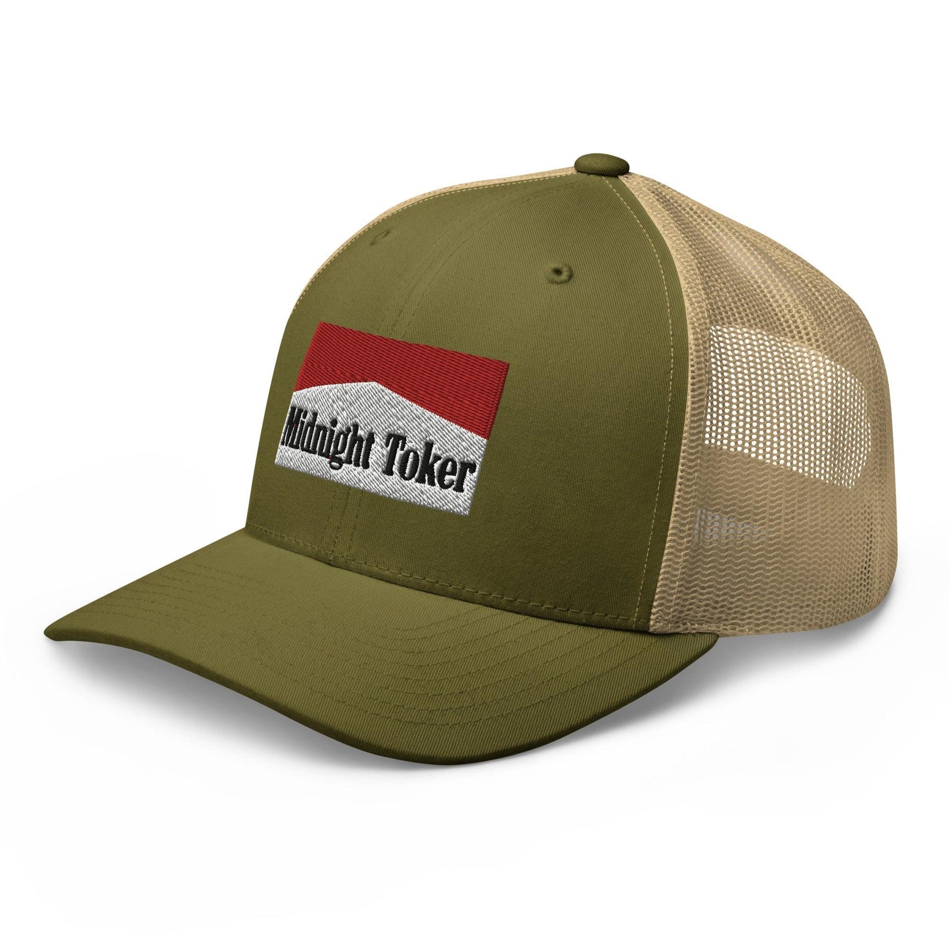 Midnight Toker Retro Trucker Hat Capital Crowns Funny Trucker Hats