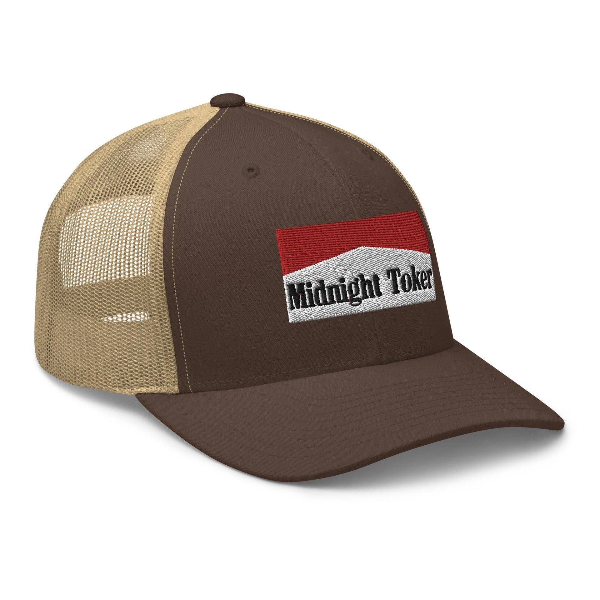 Midnight Toker Retro Trucker Hat Capital Crowns Funny Trucker Hats