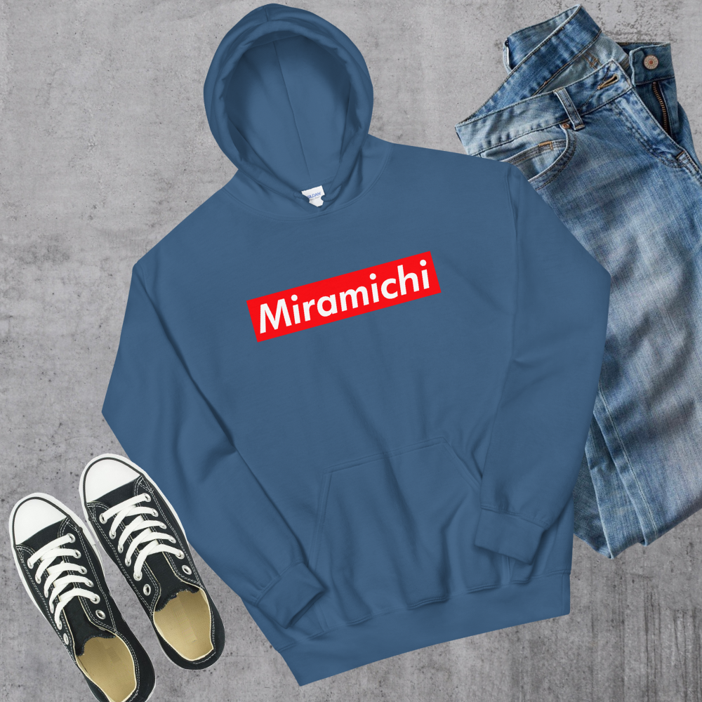 Miramichi Supreme'd Hoodie Indigo Blue Canadian City Apparel