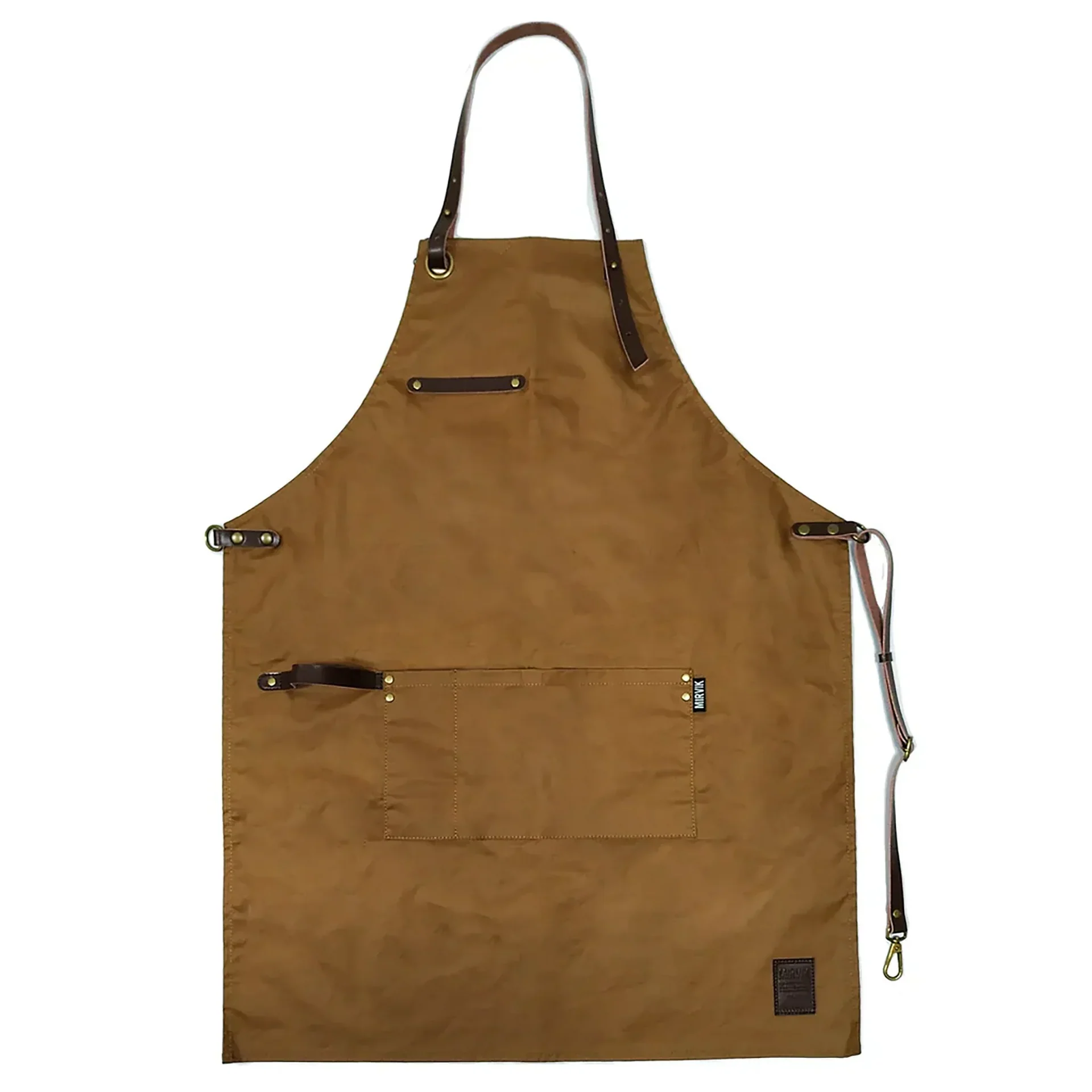 Mirvik The Handsome – Bib Apron Brown apron highend Mirvik