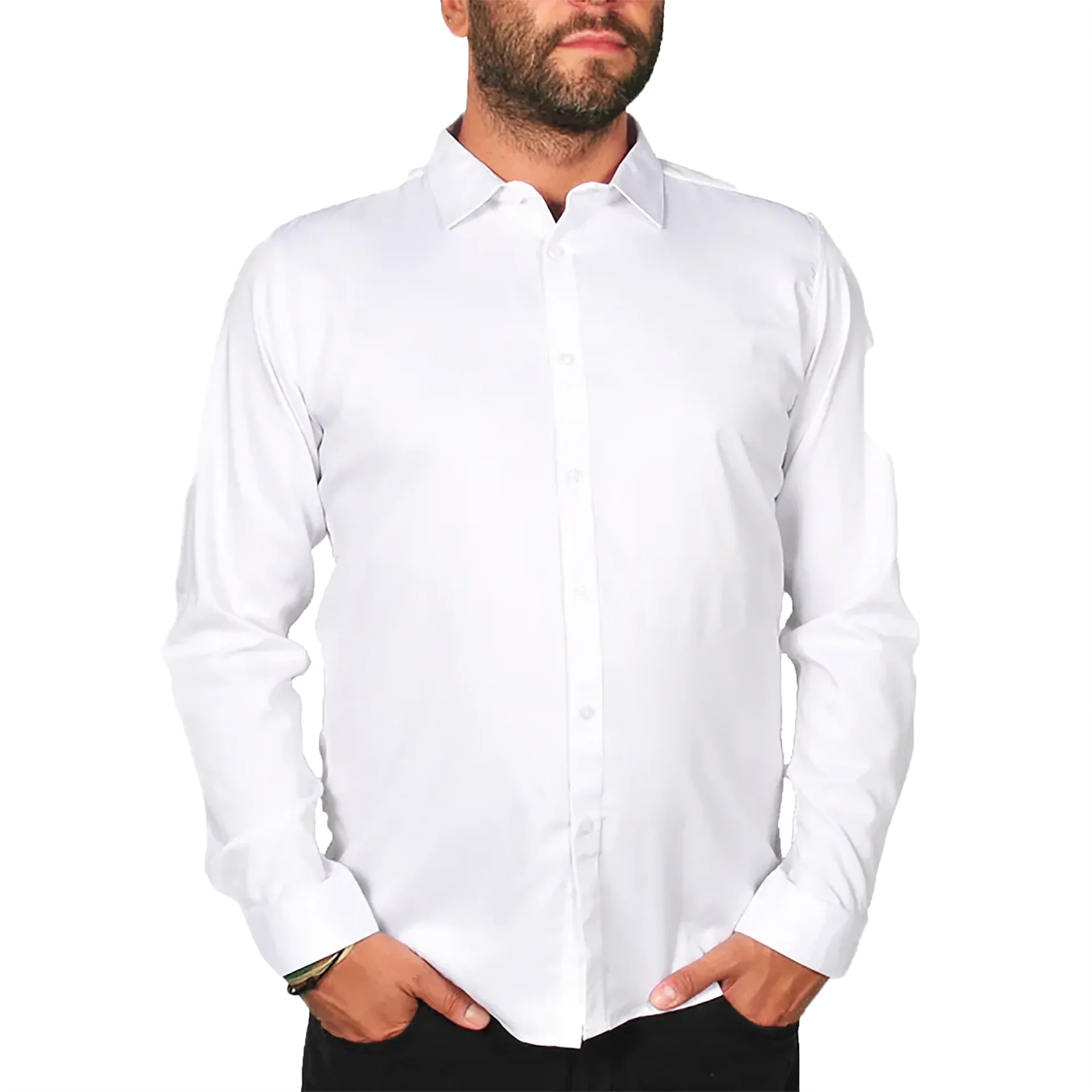 Mirvik The Milano Men's Premium Shirt White Company Store Dress Shirts Wovens Dress Shirts Mirvik Wovens & Dress Shirts