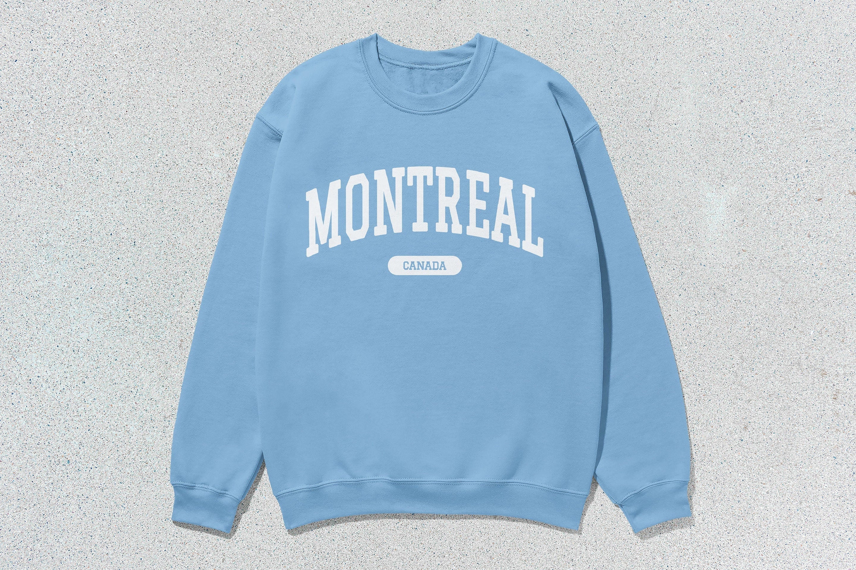Montreal - Unisex Heavy Blend™ Crewneck Sweatshirt Blue Canada Cities crewnecks hoodies sweaters