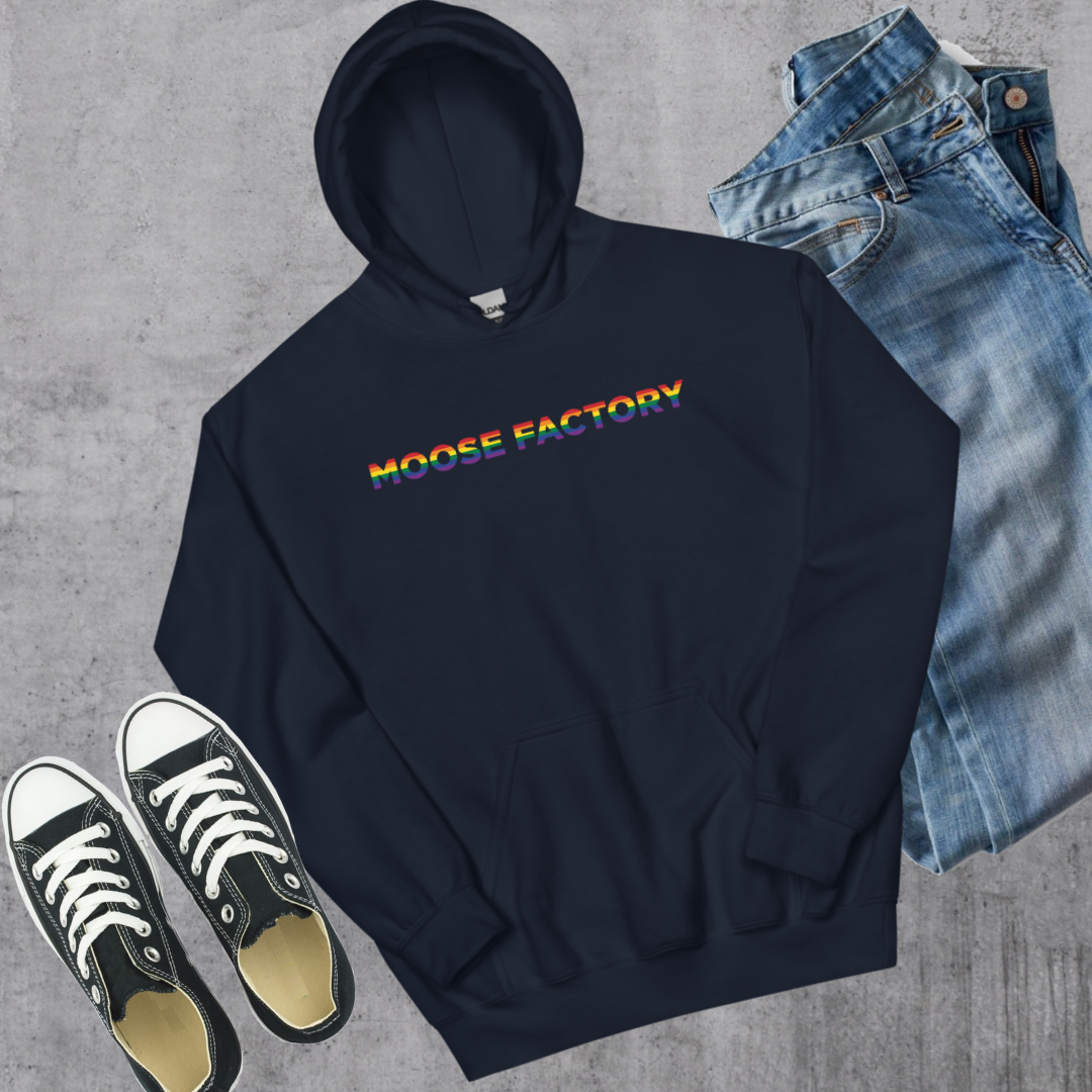 Moose Factory Pride Hoodie Navy Canadian City Apparel
