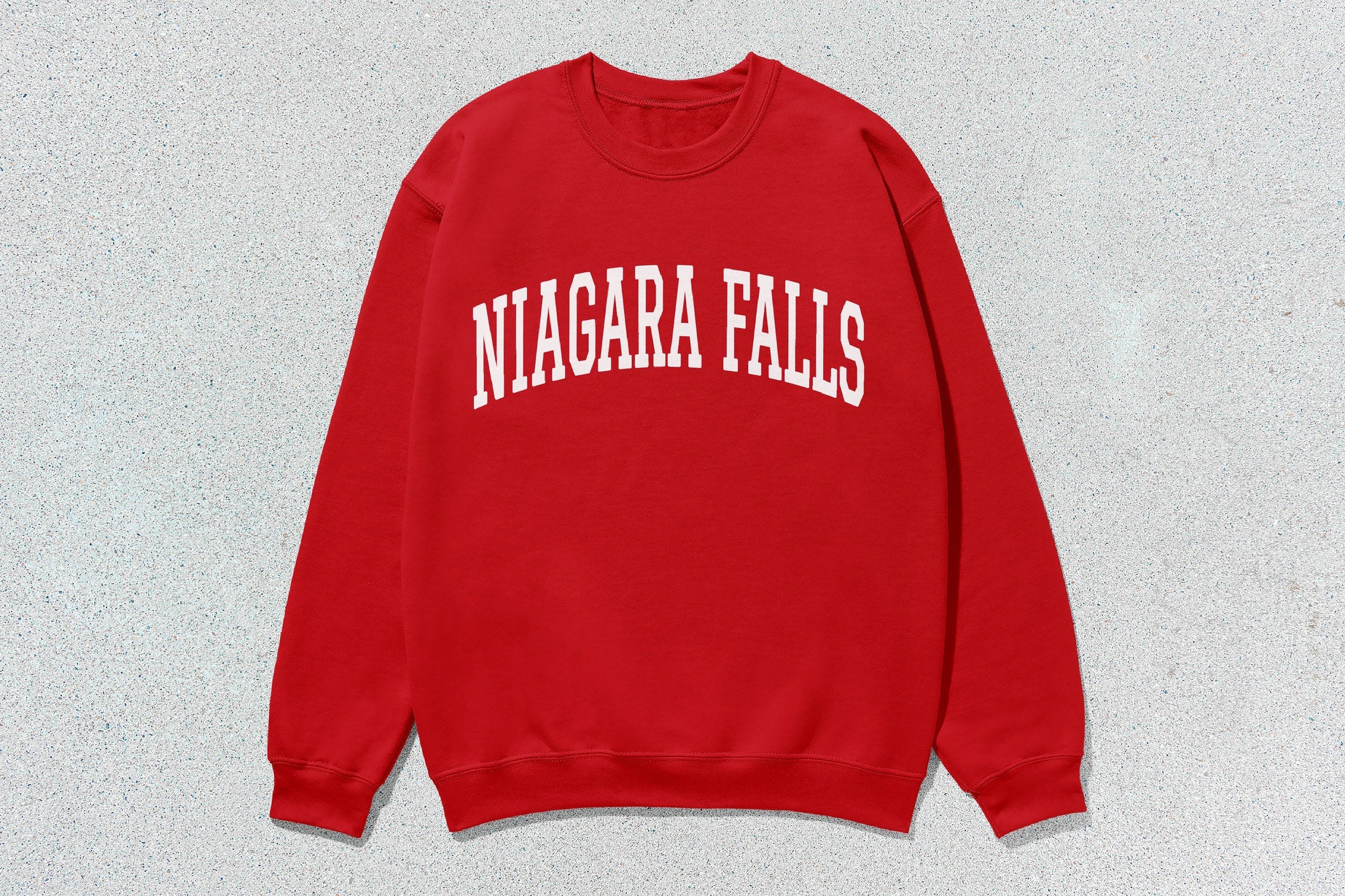 Niagara Falls - Unisex Heavy Blend™ Crewneck Sweatshirt Red Canada Cities crewnecks hoodies sweaters
