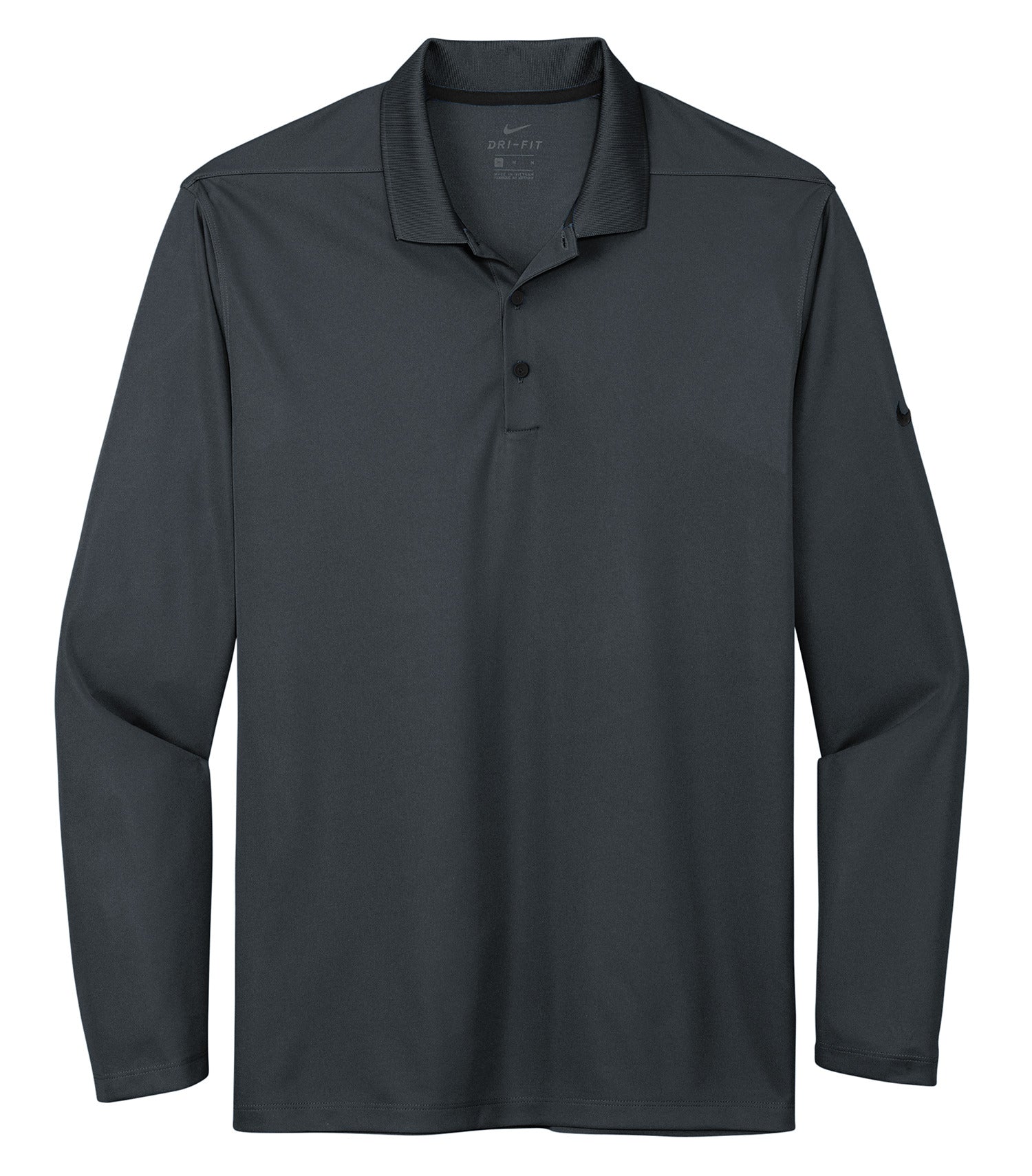 Nike - NIKE Dri-FIT MICRO PIQUE 2.0 LONG SLEEVE POLO. - NKDC2104 Anthracite Nike NKDC2104