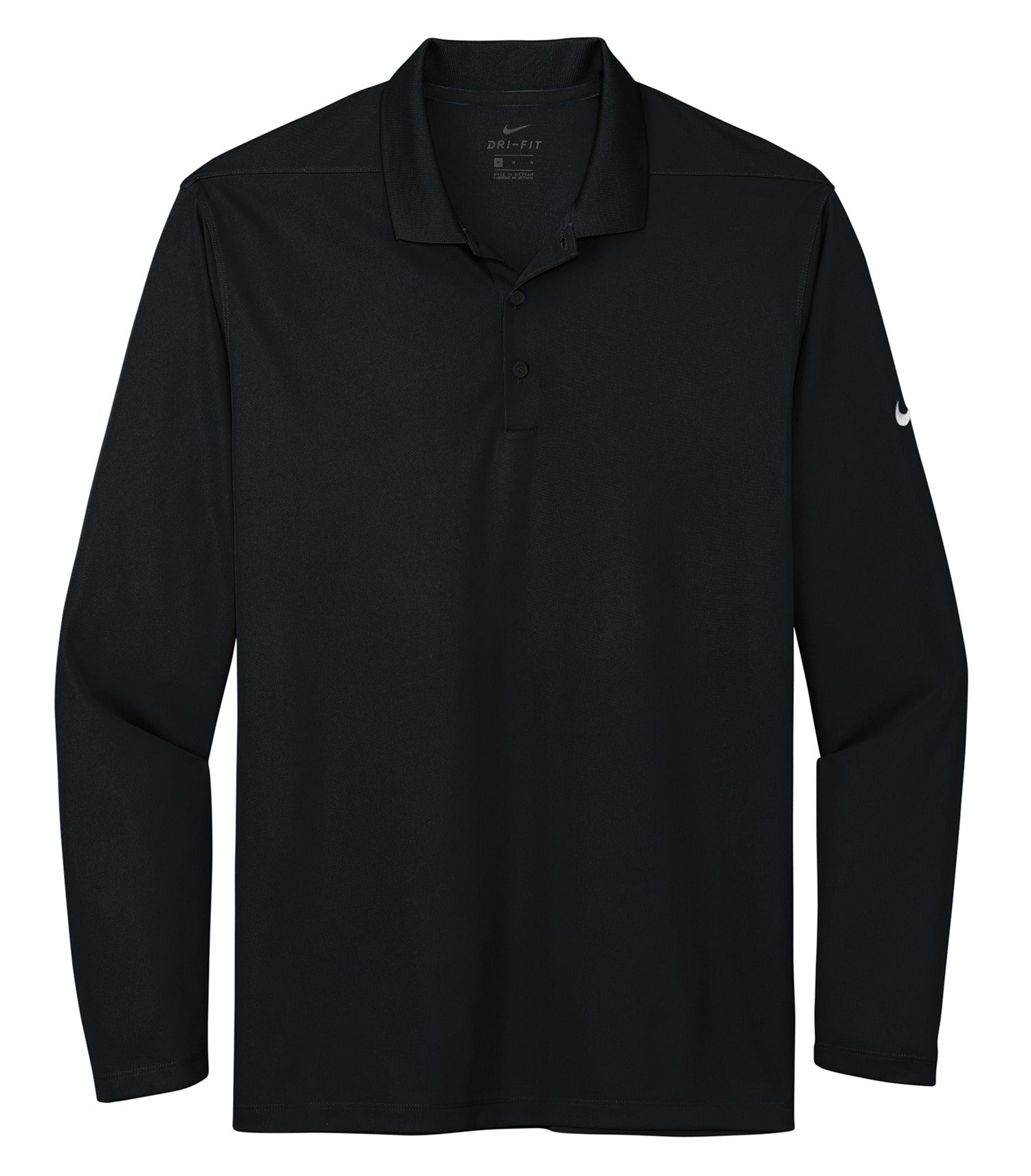 Nike - NIKE Dri-FIT MICRO PIQUE 2.0 LONG SLEEVE POLO. - NKDC2104 Black Nike NKDC2104