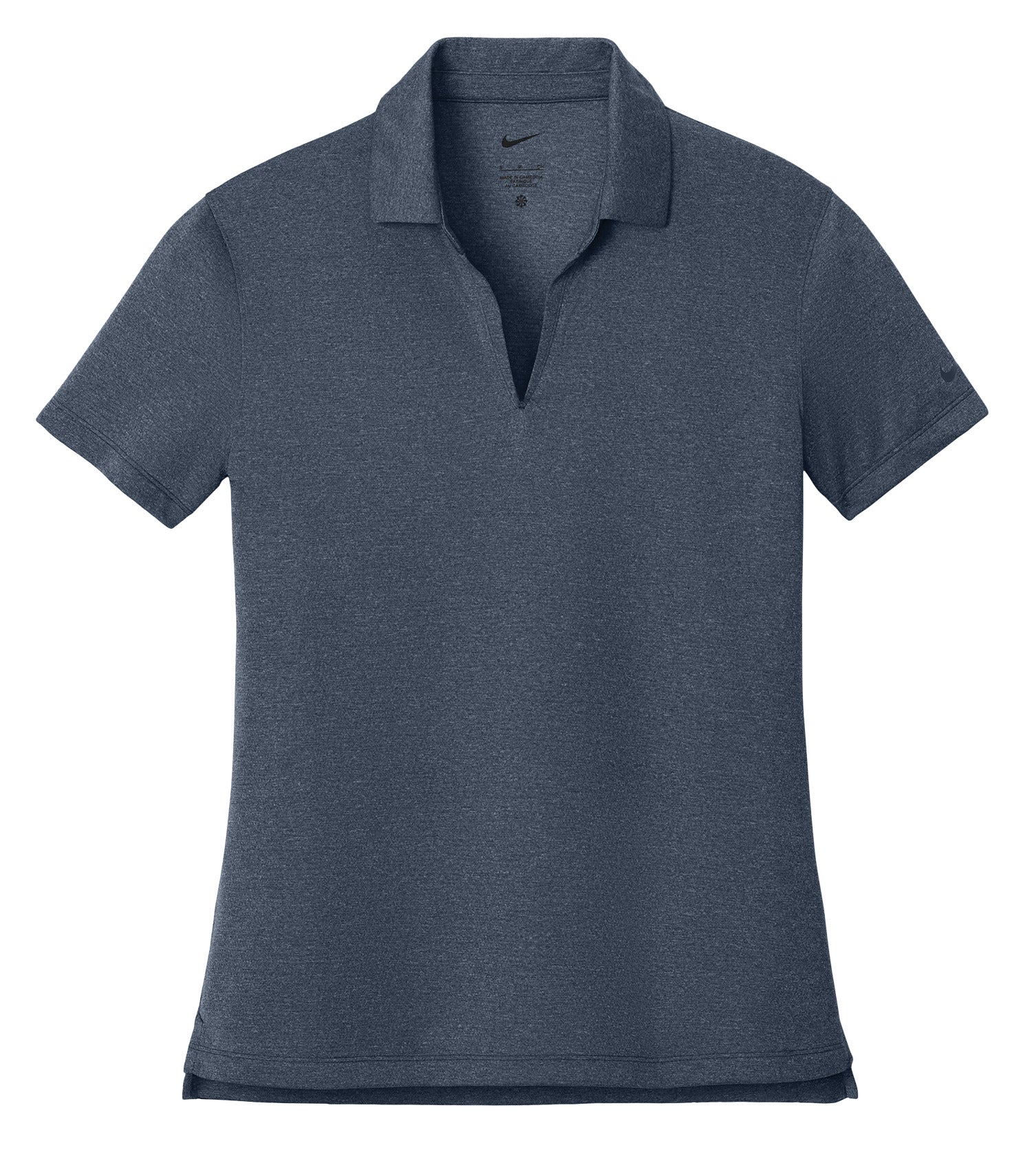 Nike - NIKE Dri-FIT SMOOTH HEATHER LADIES’ POLO. - NKFQ4793 Navy Heather Nike NKFQ4793