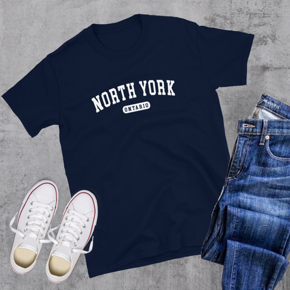 North York Ontario College Tee Canadian City Apparel