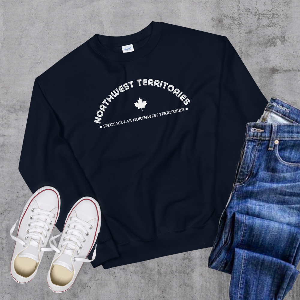 Northwest Territories License Crewneck Navy Canadian City Apparel Northwest Territories