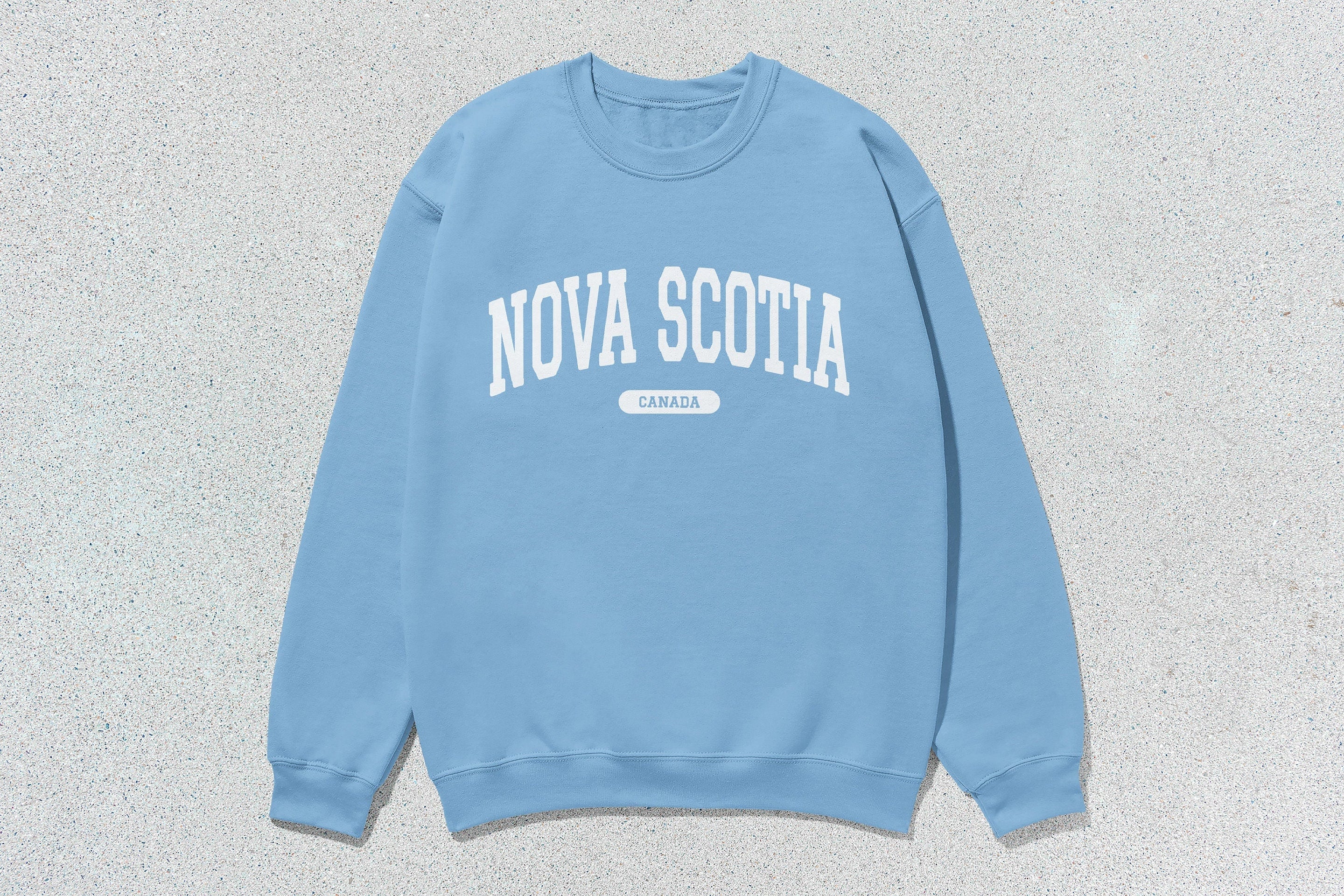 Nova Scotia - Unisex Heavy Blend™ Crewneck Sweatshirt Blue Canada Cities crewnecks hoodies sweaters