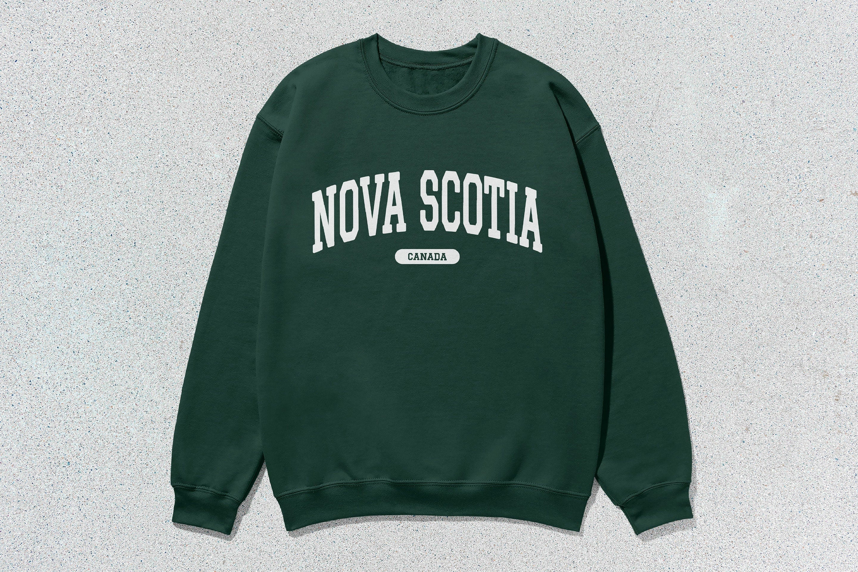 Nova Scotia - Unisex Heavy Blend™ Crewneck Sweatshirt Green Canada Cities crewnecks hoodies sweaters