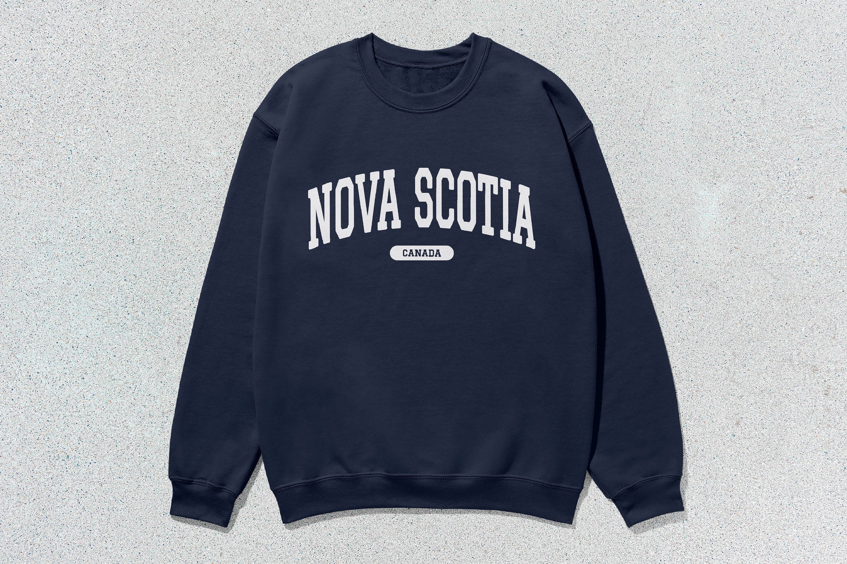Nova Scotia - Unisex Heavy Blend™ Crewneck Sweatshirt Navy Canada Cities crewnecks hoodies sweaters