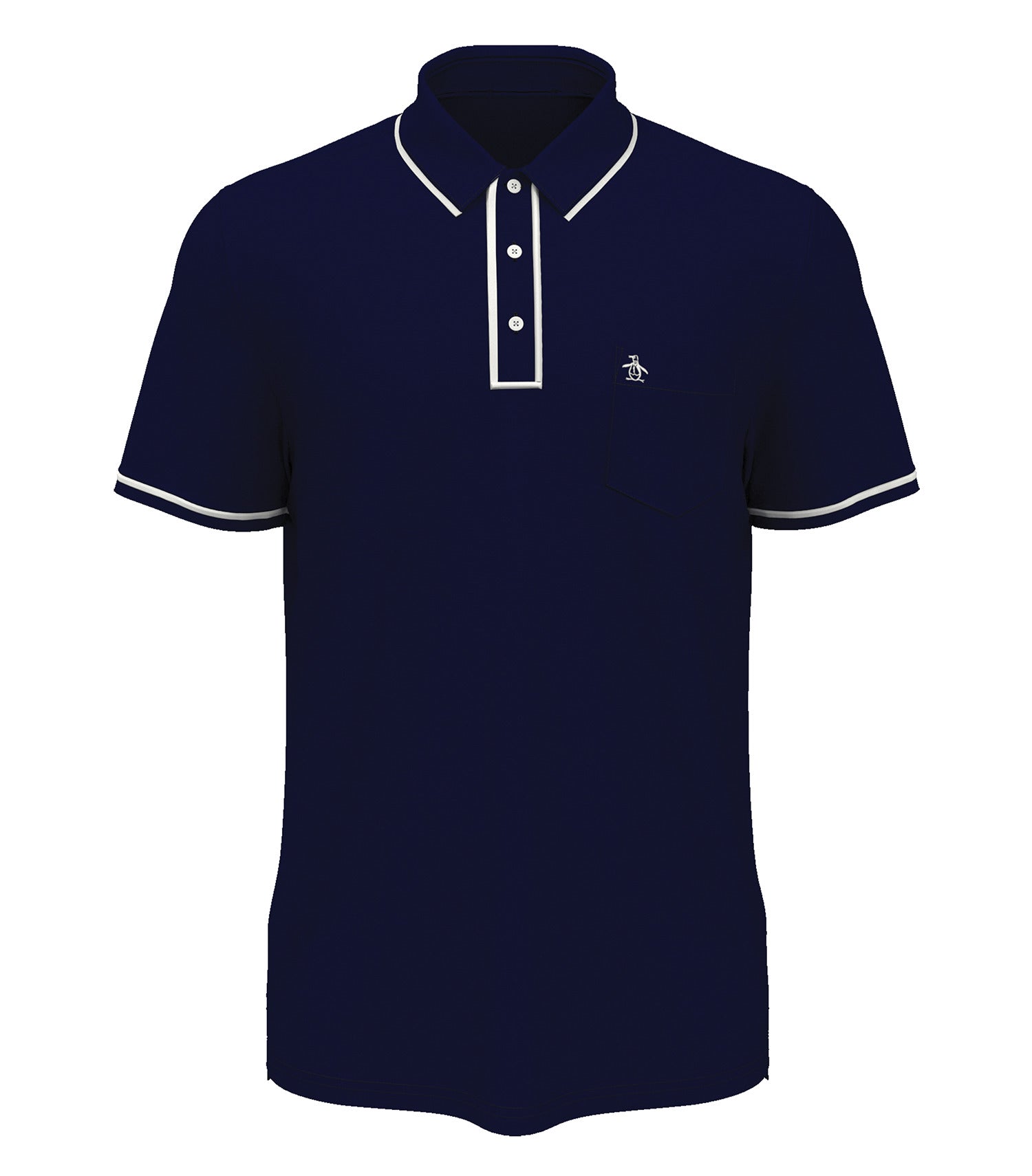 OriginalPenguin - ORIGINAL PENGUIN&reg; TECHNICAL EARL POLO. - OGKSE002 Black Iris Blue OGKSE002 OriginalPenguin