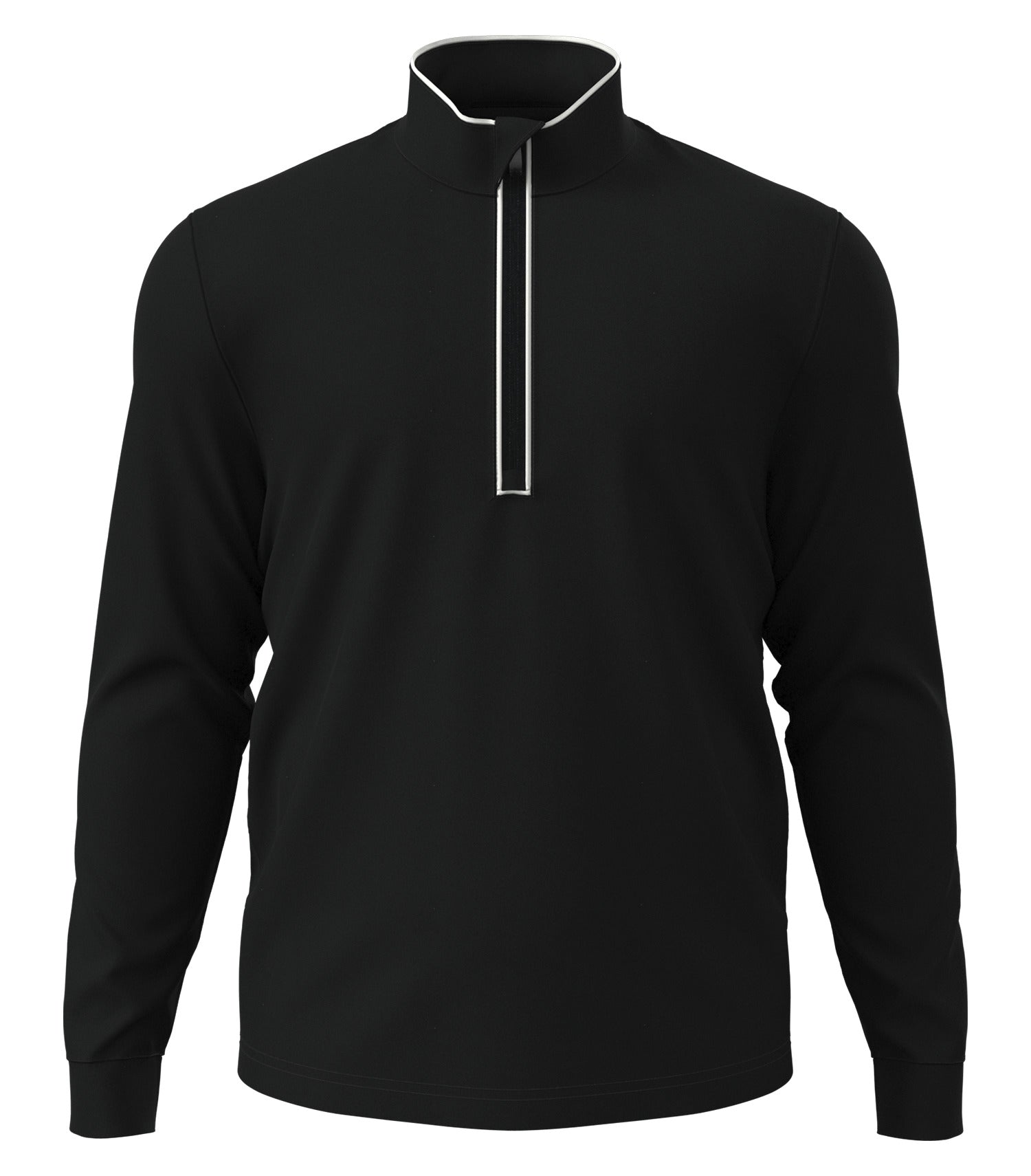OriginalPenguin - ORIGINAL PENGUIN&reg; LIGHTWEIGHT EARL 1/4 ZIP. - OGM100 Caviar Black OGM100 OriginalPenguin