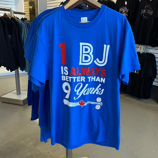 One BJs is Better than 9 Yanks Artwork T - Shirt - Bold