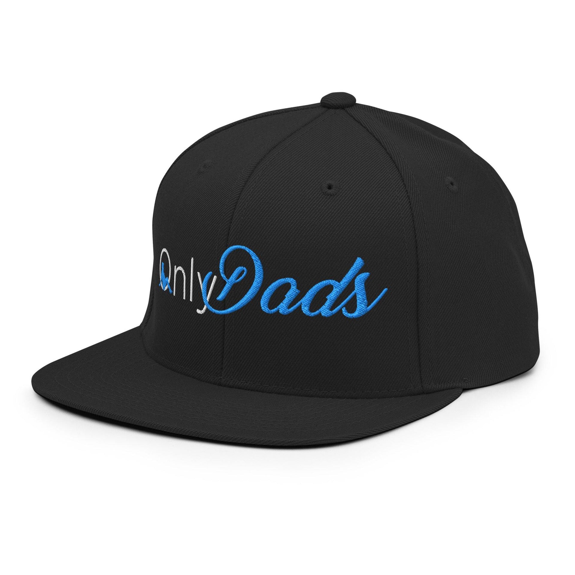 Only Dads Embroidered Flat Bill Brim Snapback Hat Capital Crowns Funny Snapback Hats