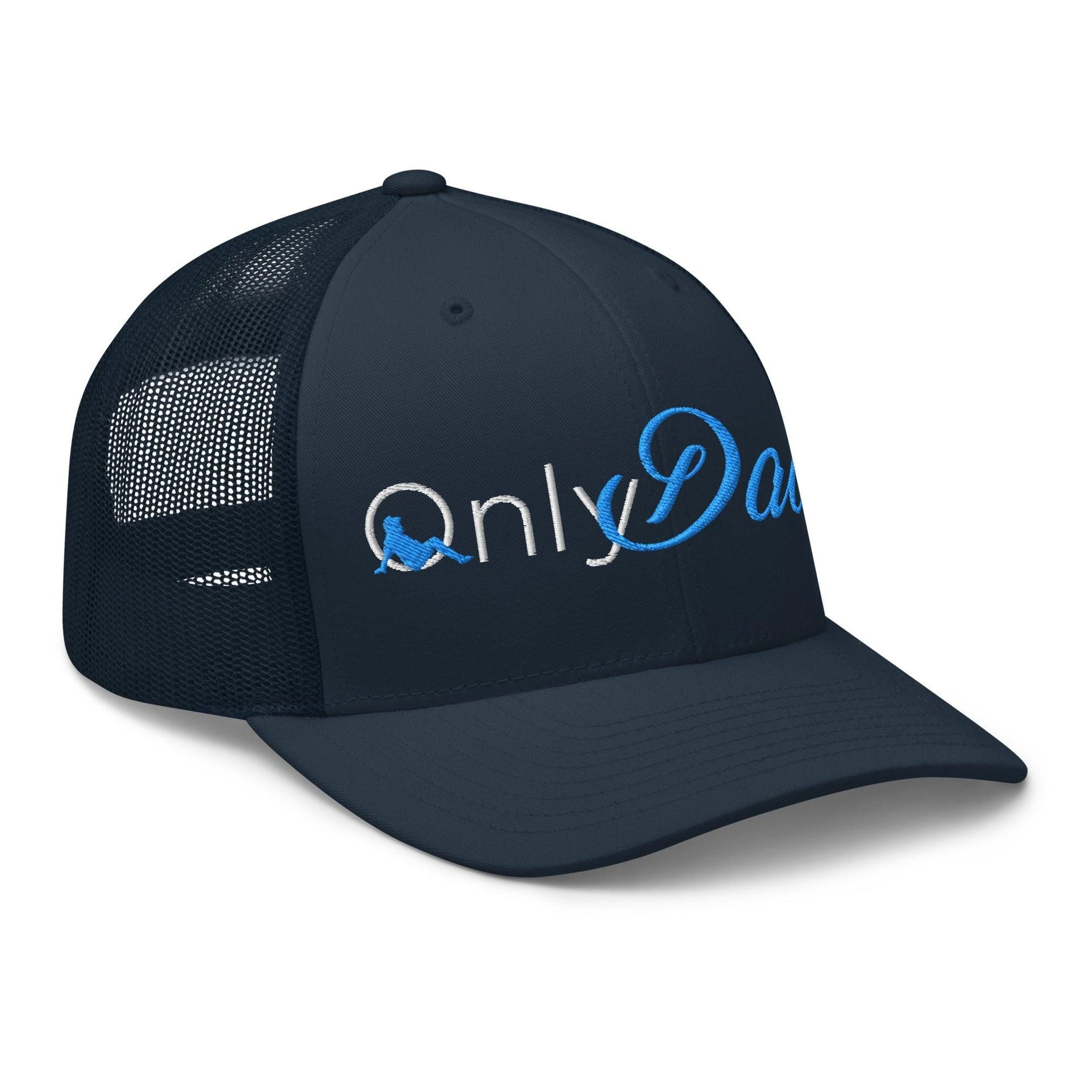 Only Dads Embroidered Mesh Trucker Hat Capital Crowns Funny Trucker Hats