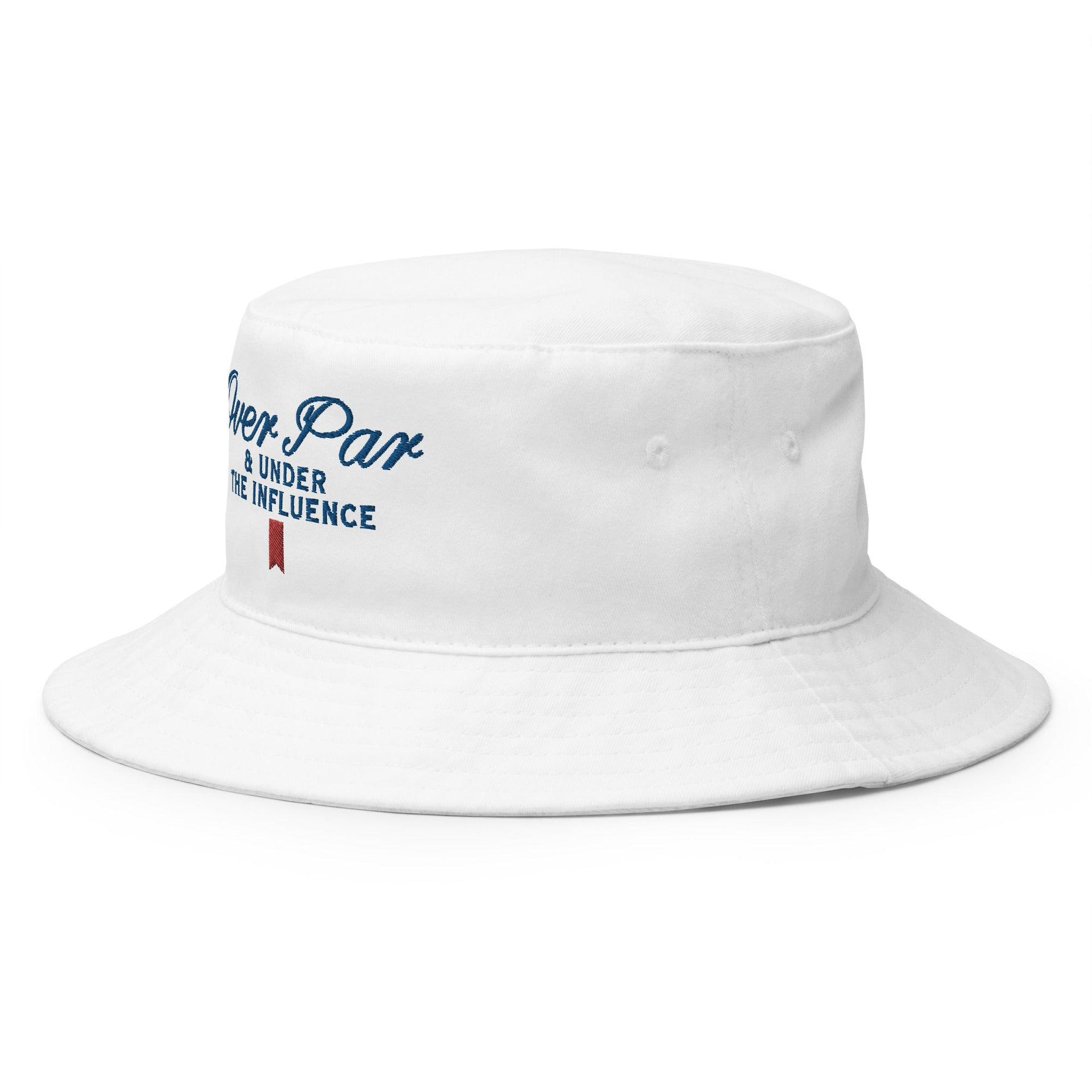 Over Par and Under the Influence Golf Bucket Hat Bucket Hats Capital Crowns Funny Golf