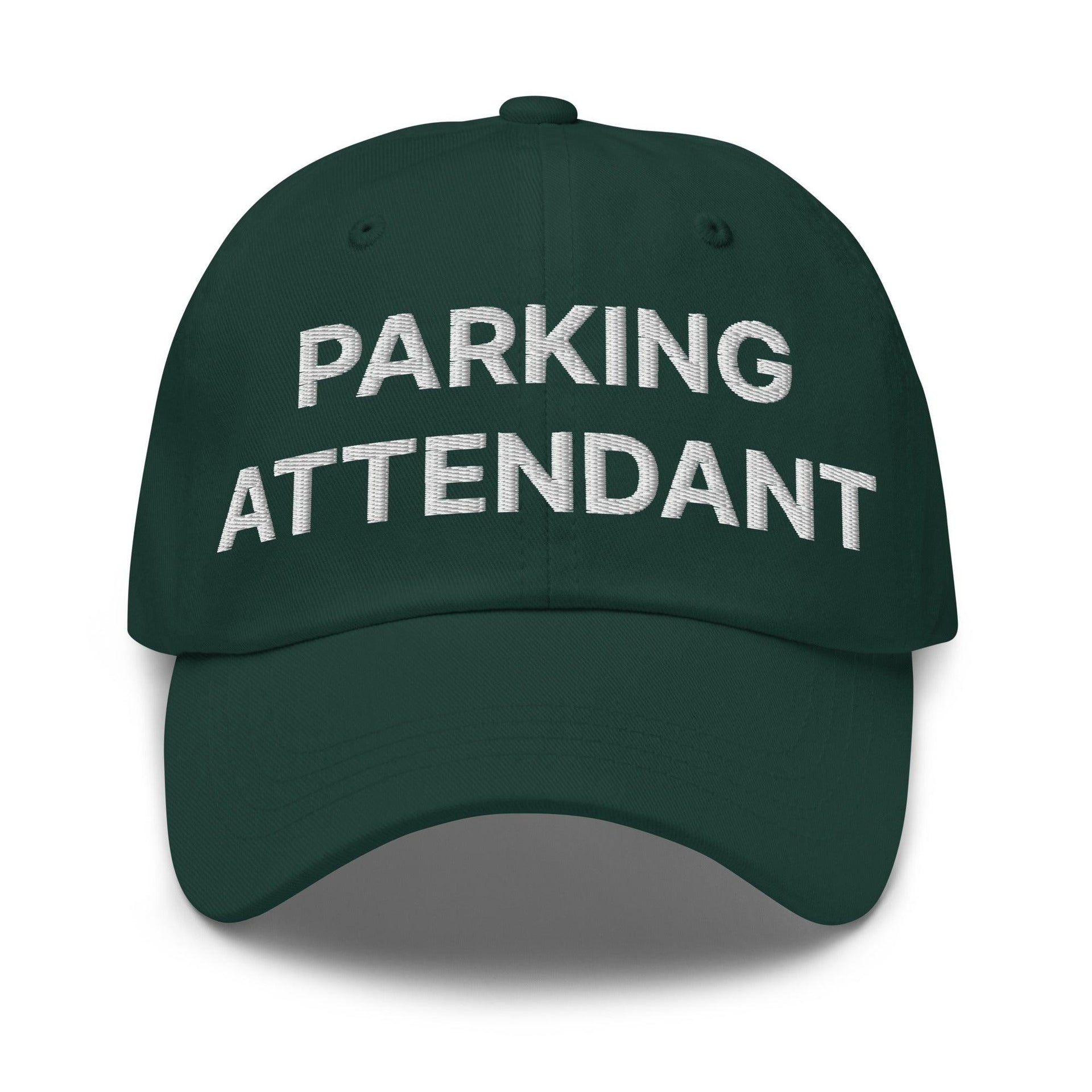 Parking Attendant Uniform Work Embroidered Dad Hat Spruce Capital Crowns Dad Hats Work