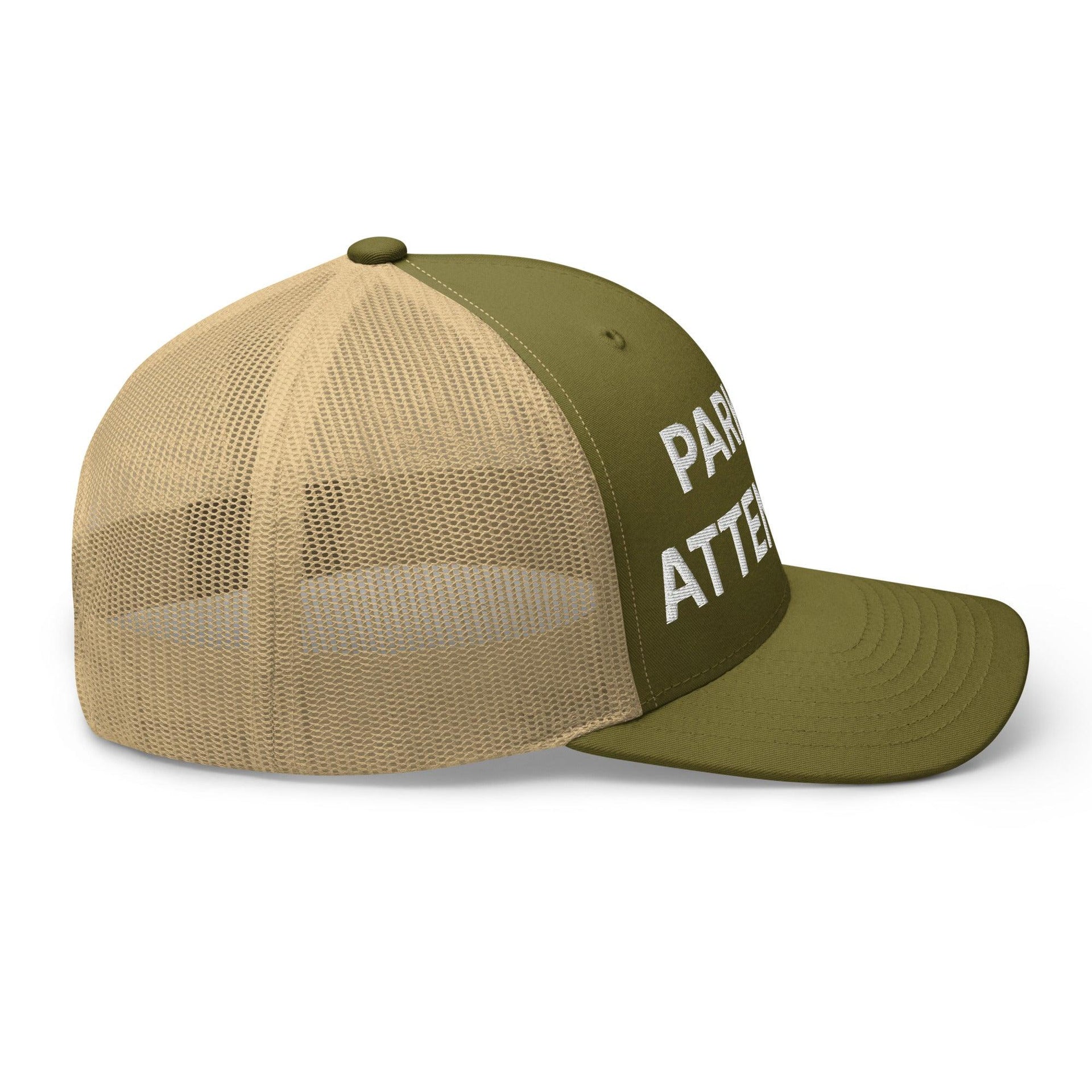 Parking Attendant Work Block Embroidered Mesh Trucker Hat Capital Crowns Trucker Hats Work