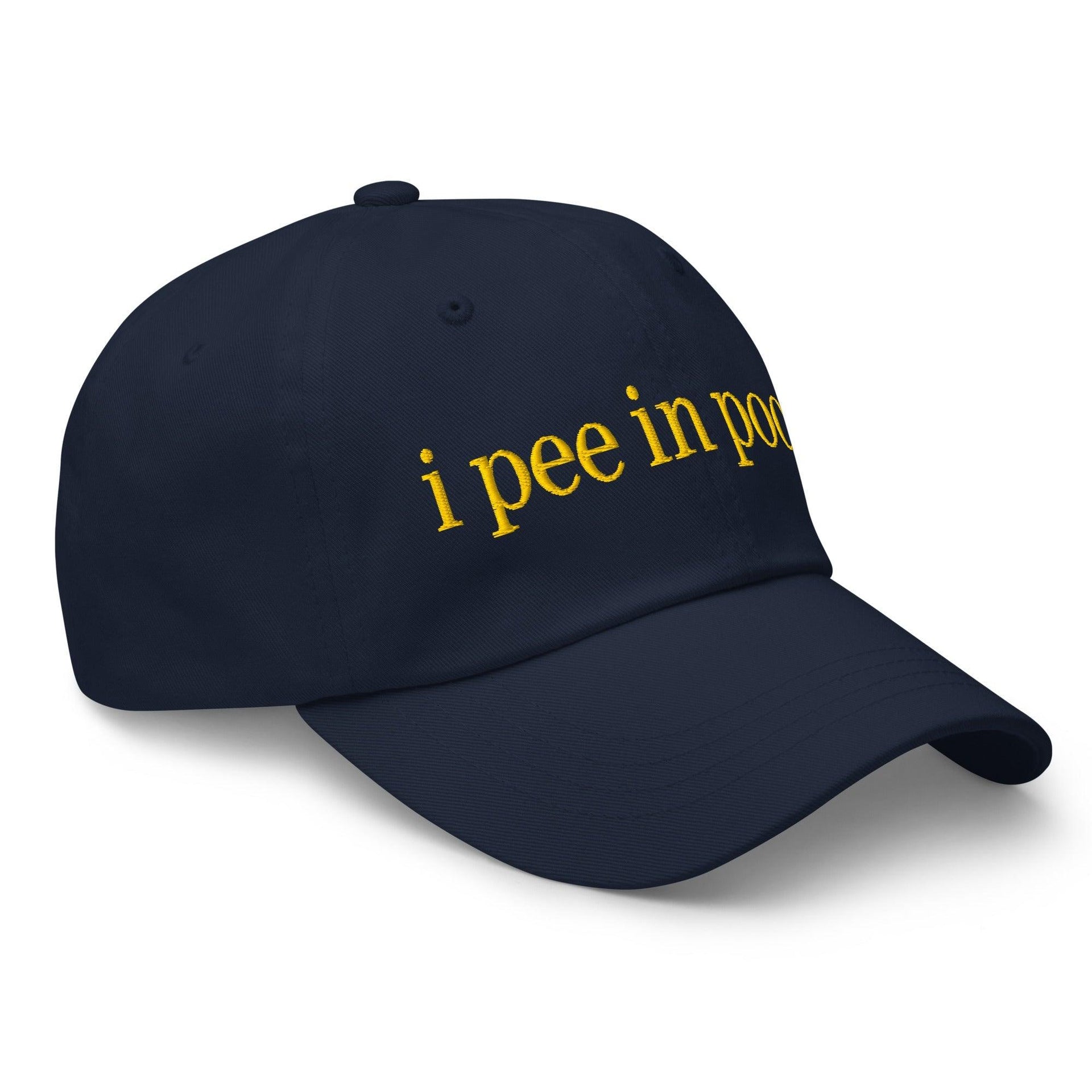 I Pee in Pools Embroidered Dad Hat Capital Crowns Dad Hats Funny