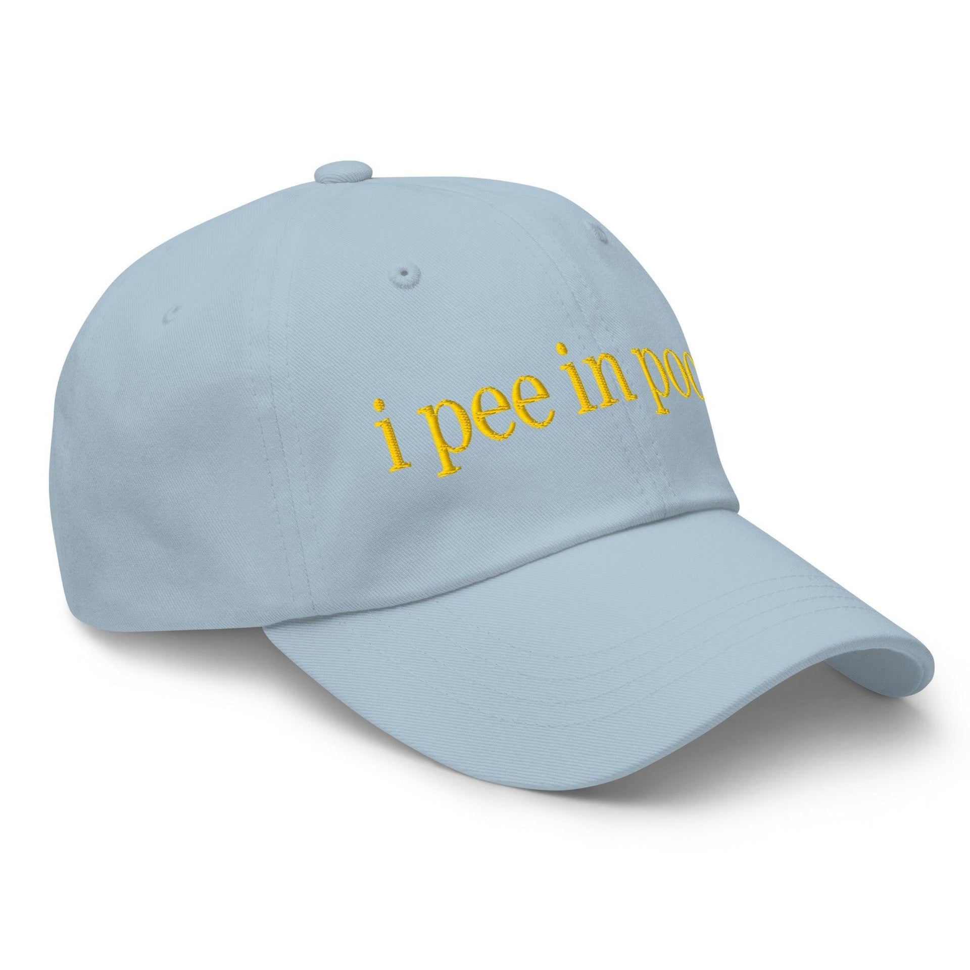 I Pee in Pools Embroidered Dad Hat Capital Crowns Dad Hats Funny