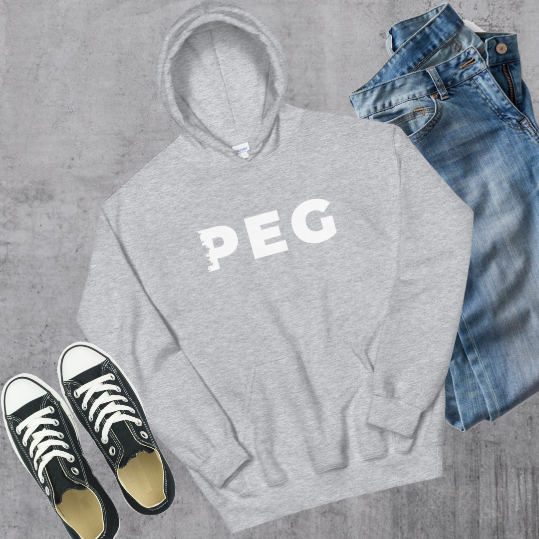The Peg Hoodie Sport Grey Canadian City Apparel winnipeg