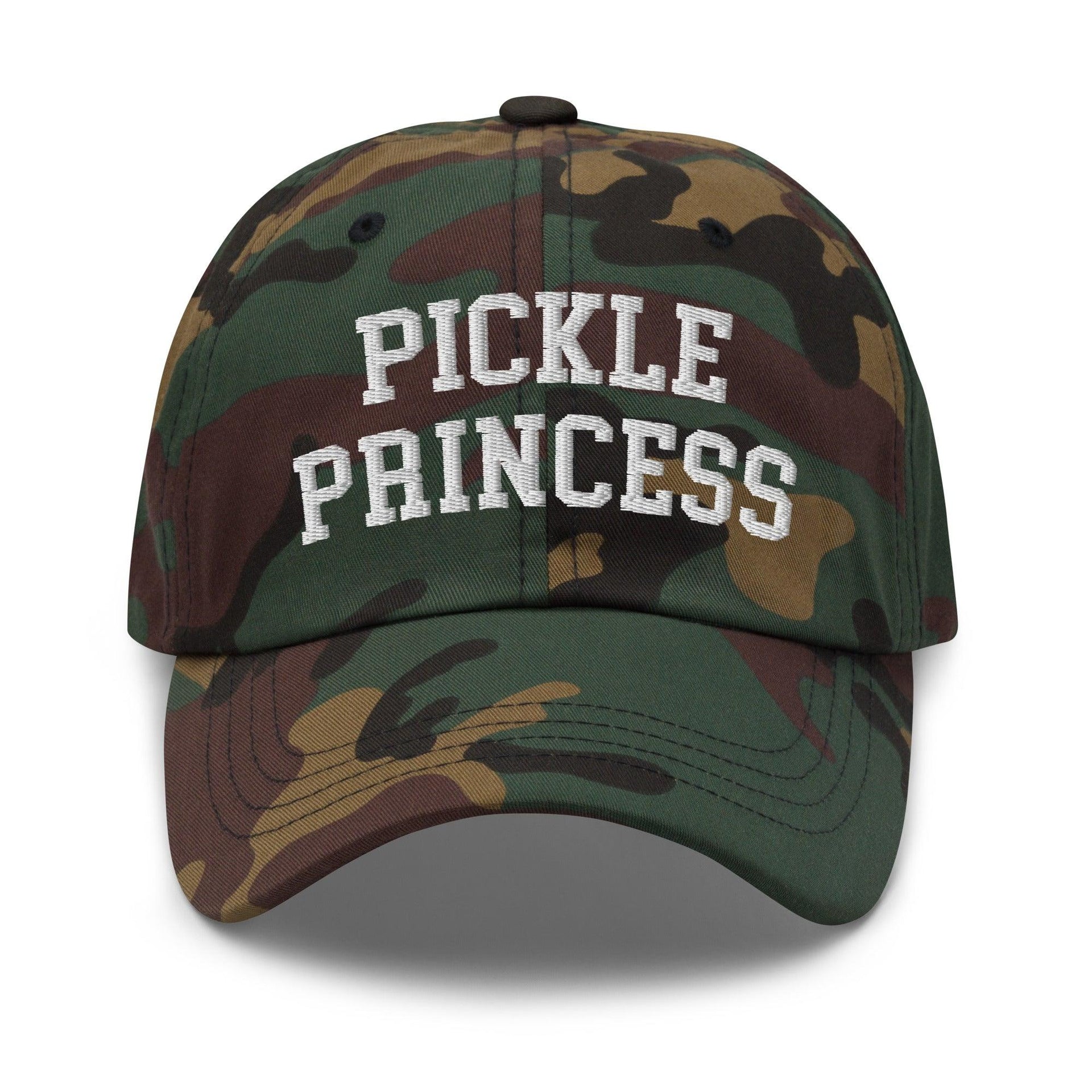 Pickle Princess Dad Hat Green Camo Capital Crowns Dad Hats Funny