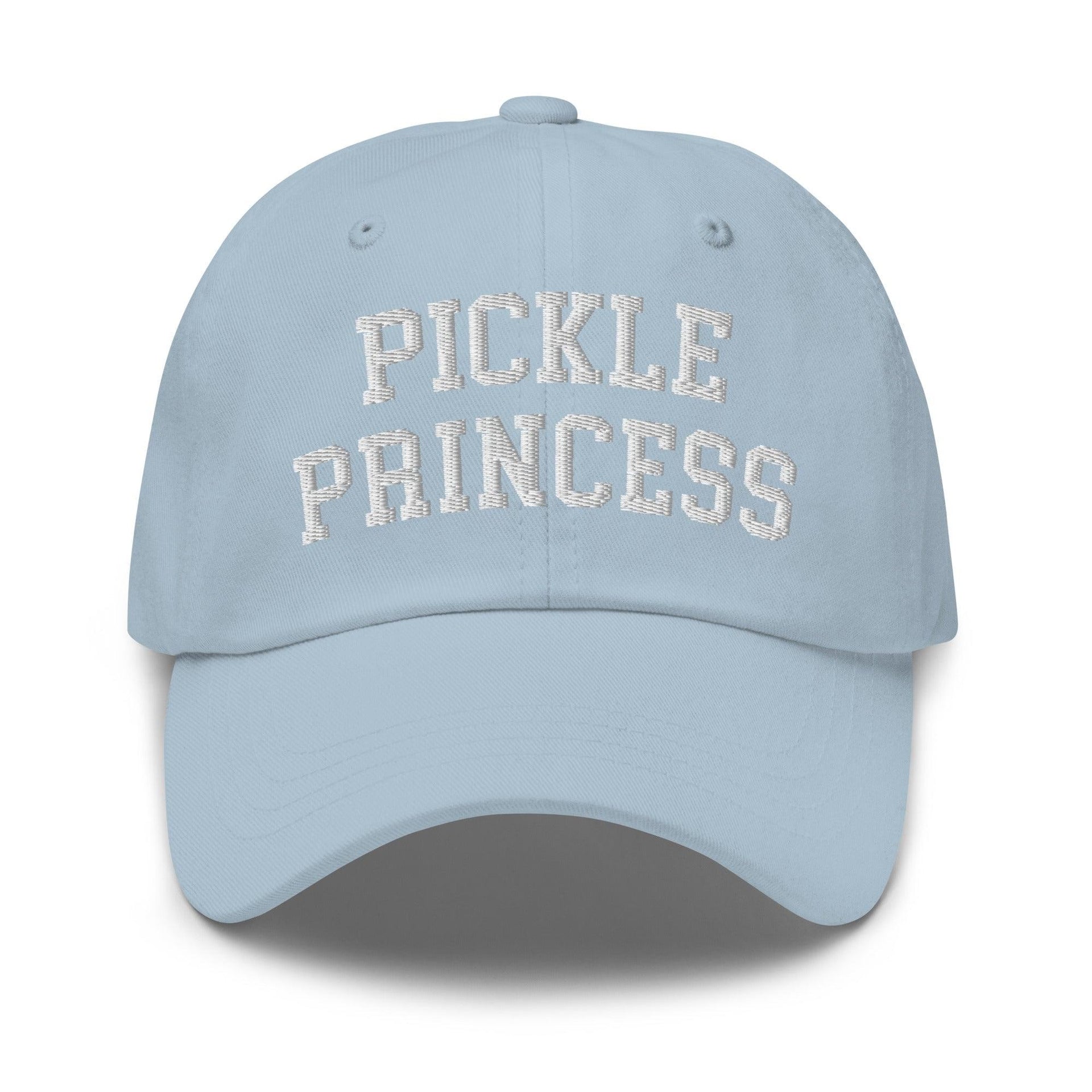 Pickle Princess Dad Hat Light Blue Capital Crowns Dad Hats Funny