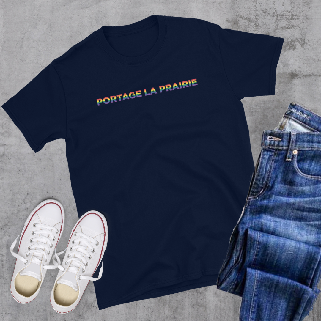 Portage la Prairie Pride Tee Navy Canadian City Apparel