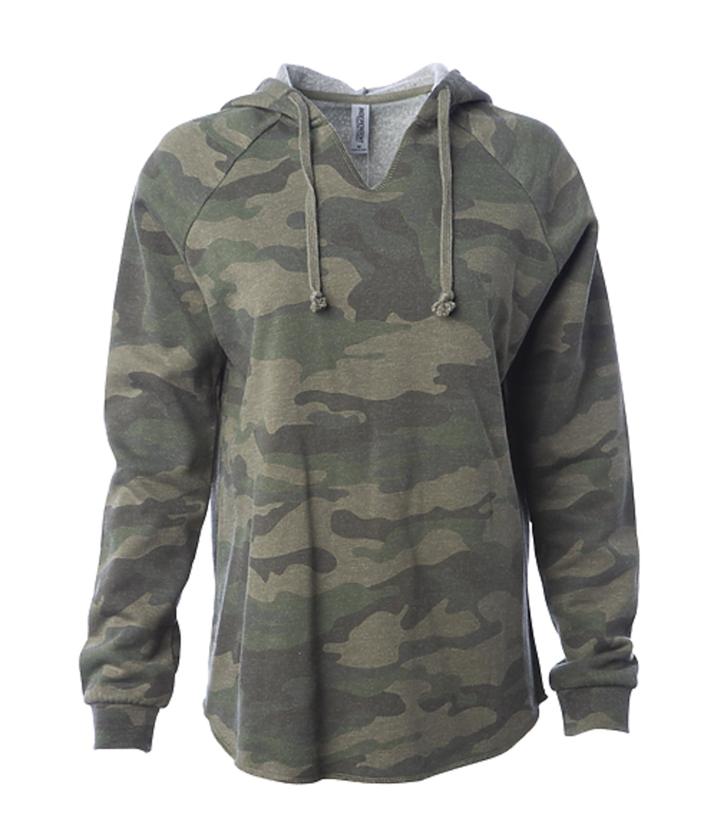 PRM2500 Women's California Wave Wash Hooded Pullover Forrest Camo Heather BASIC FLEECE CALI WAVE WASH hoodie INDEPENDENT PREMIUM PRM25 PRM2500 PULLOVERS WOMEN