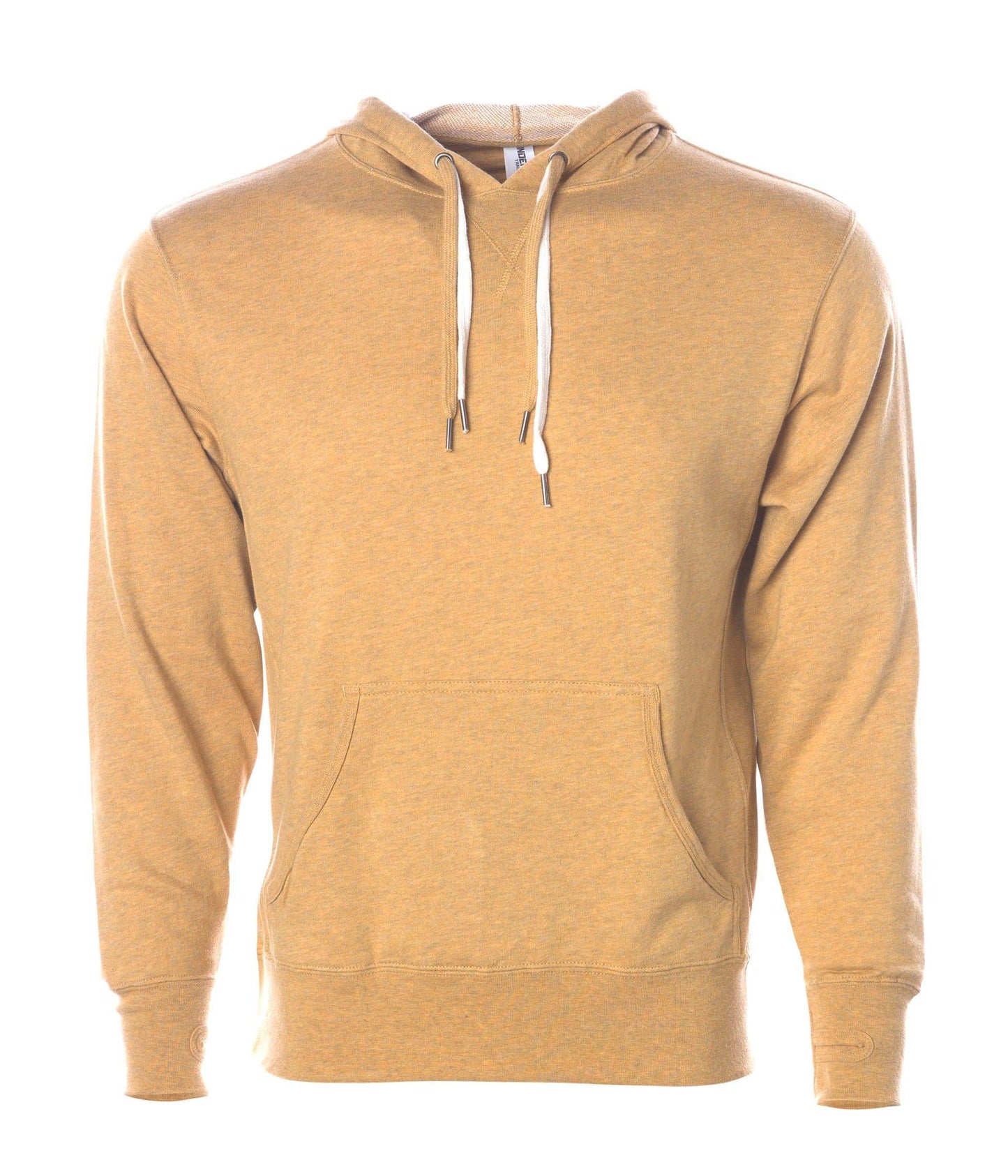 PRM90HT Unisex Heather French Terry Hooded Pullover Golden Wheat Heather FRENCH TERRY hoodie INDEPENDENT MEN mens PREMIUM PRM90 PULLOVERS UNISEX WOMEN