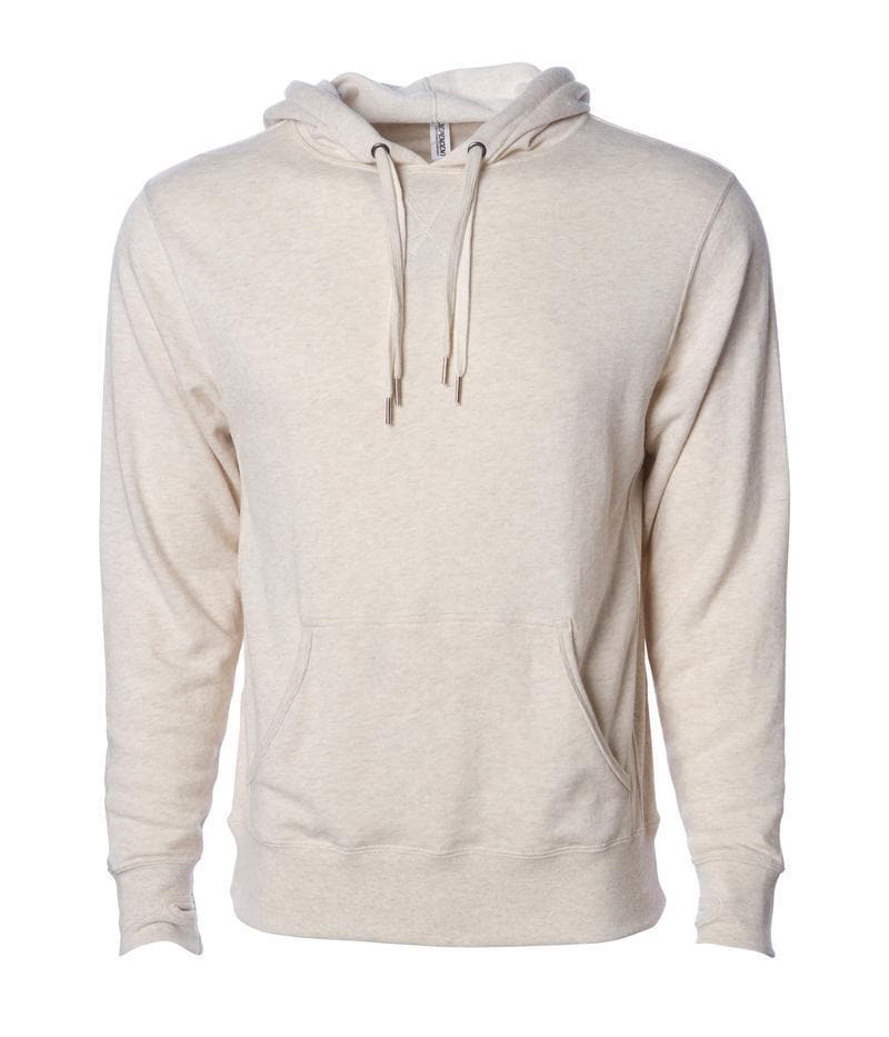 PRM90HT Unisex Heather French Terry Hooded Pullover Oatmeal Heather FRENCH TERRY hoodie INDEPENDENT MEN mens PREMIUM PRM90 PULLOVERS UNISEX WOMEN