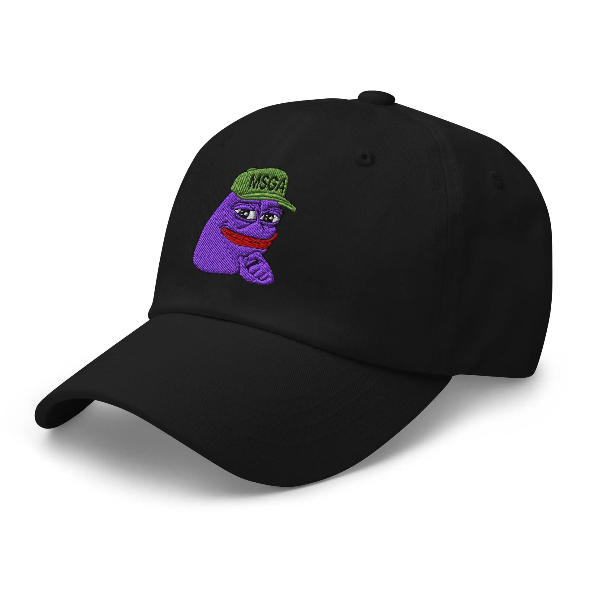 $PURPE Purple Pepe Embroidered Dad Hat Capital Crowns Crypto Dad Hats Funny hat