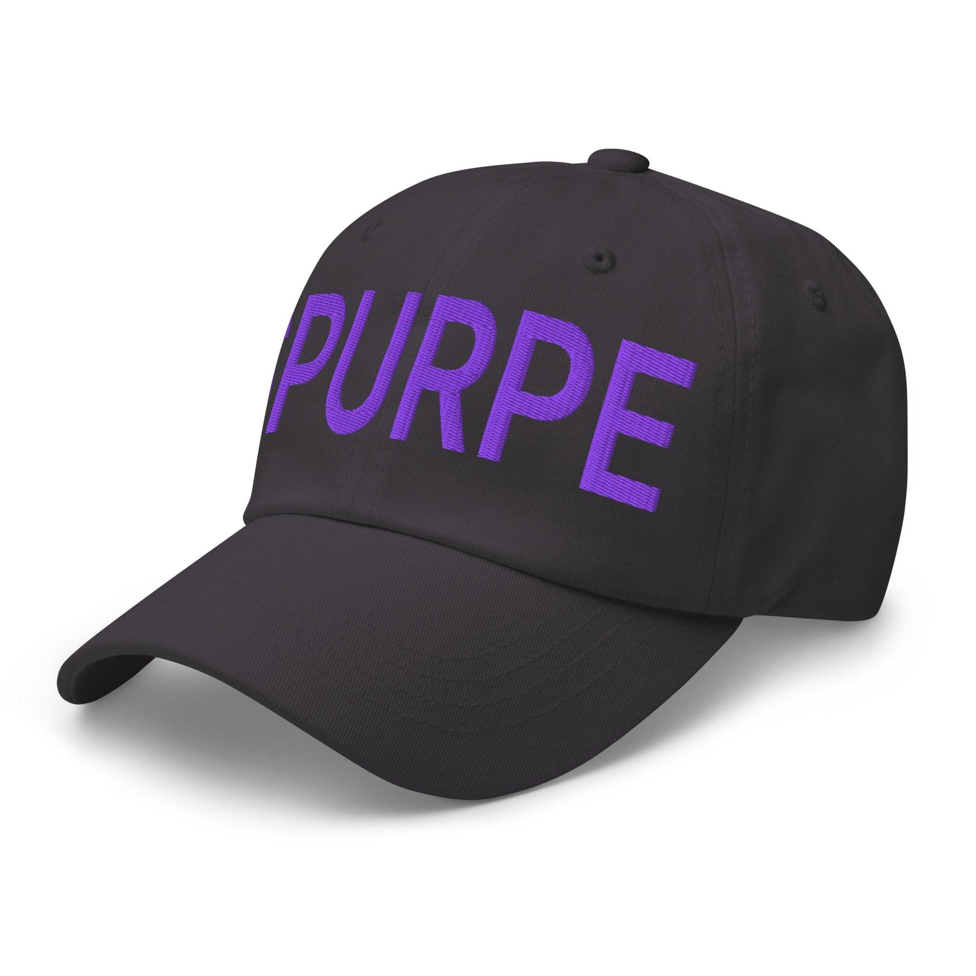 Purple Pepe $PURPE Embroidered Dad Hat Capital Crowns Crypto Dad Hats Funny