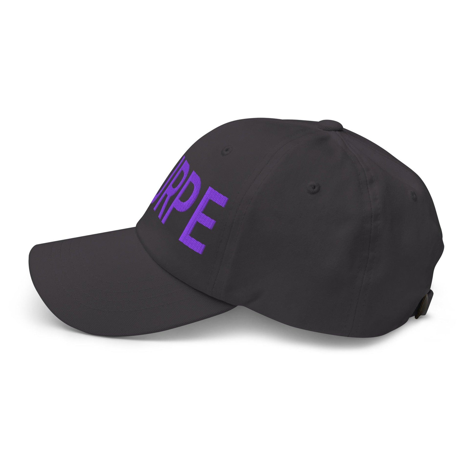 Purple Pepe $PURPE Embroidered Dad Hat Capital Crowns Crypto Dad Hats Funny