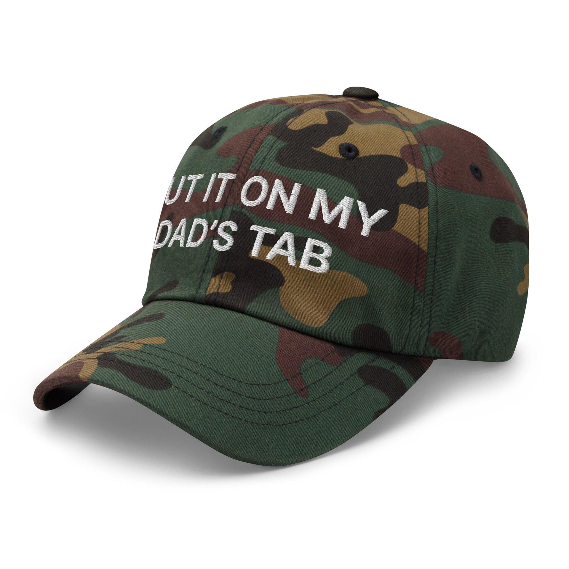 Put It on My Dad's Tab Embroidered Dad Hat Capital Crowns Dad Hats Funny