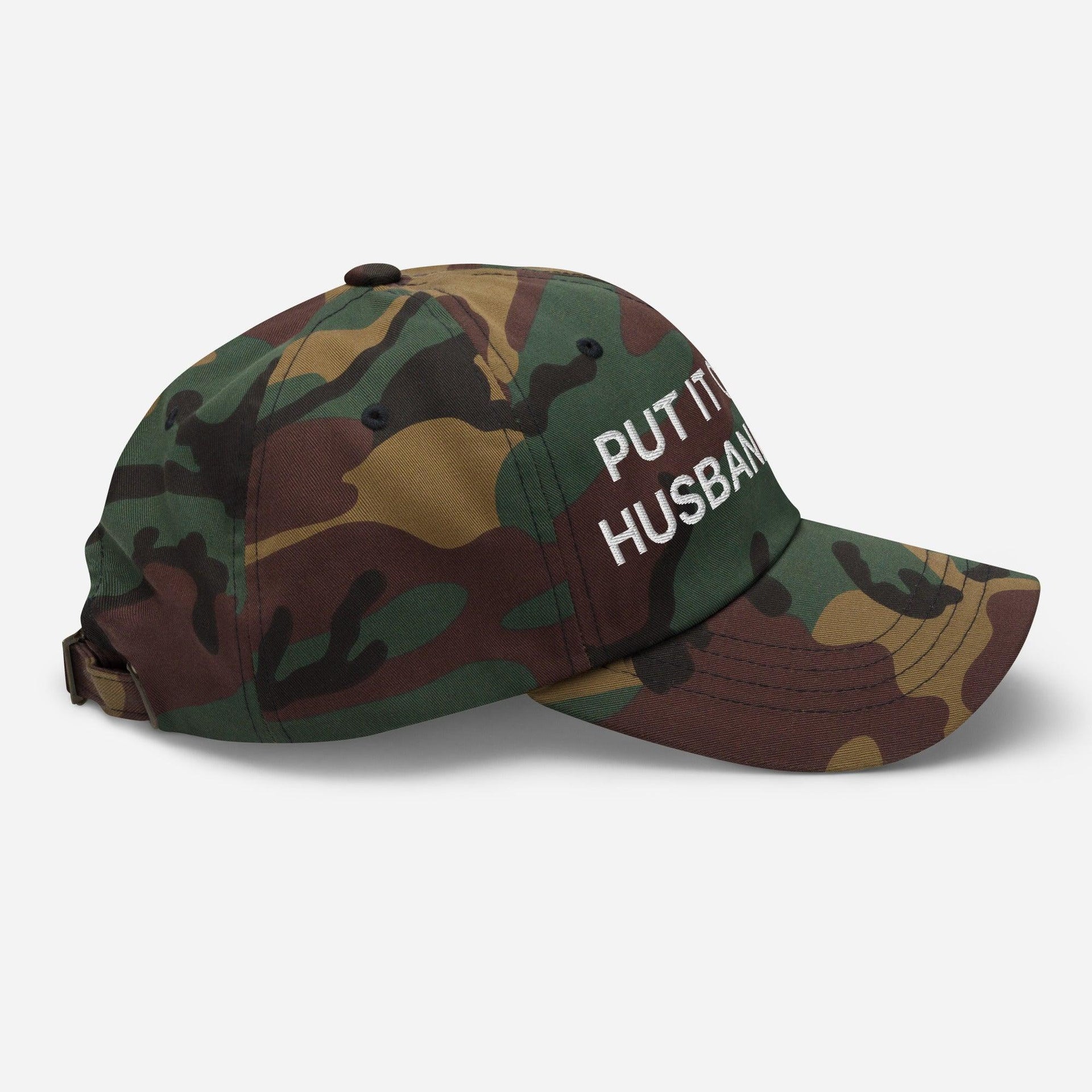 Put It on My Husband's Tab Embroidered Dad Hat Capital Crowns Dad Hats Funny