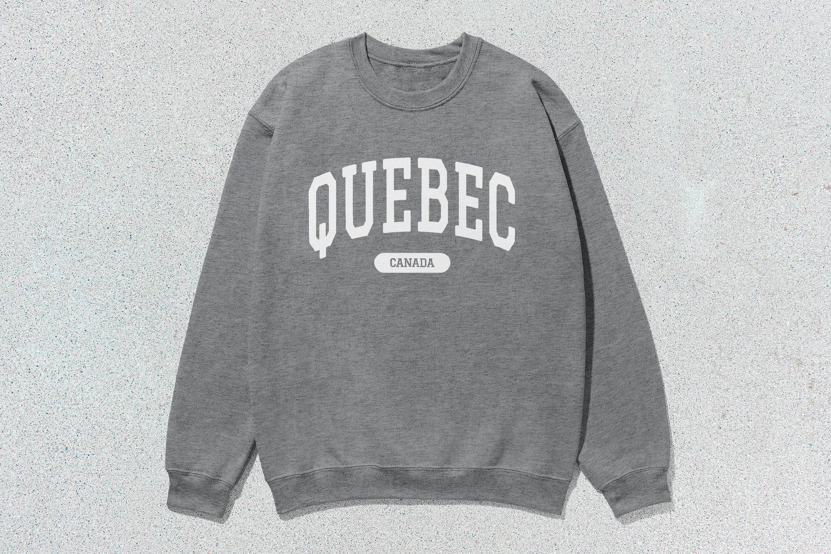 Quebec - Unisex Heavyweight Crewneck Sweatshirt athletic heather Canada Cities crewnecks hoodies Quebec sweaters